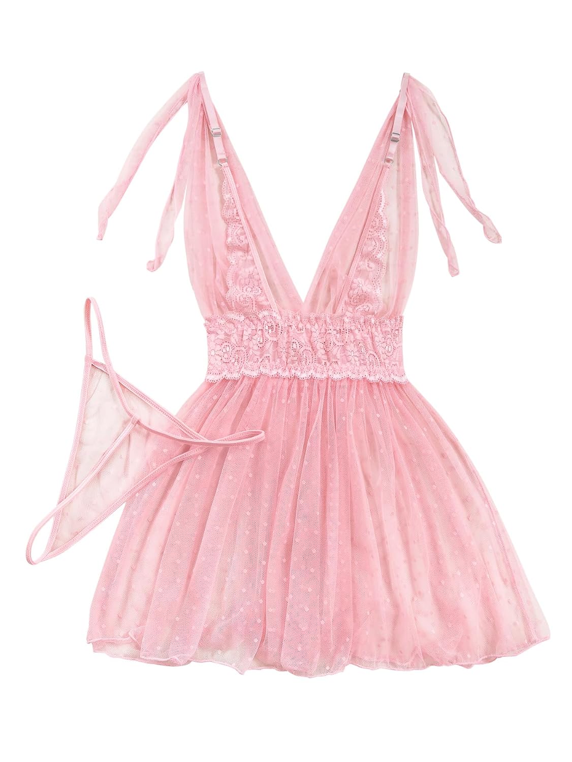 Lilosy Polka Dot Babydoll Lingerie Set — image 5