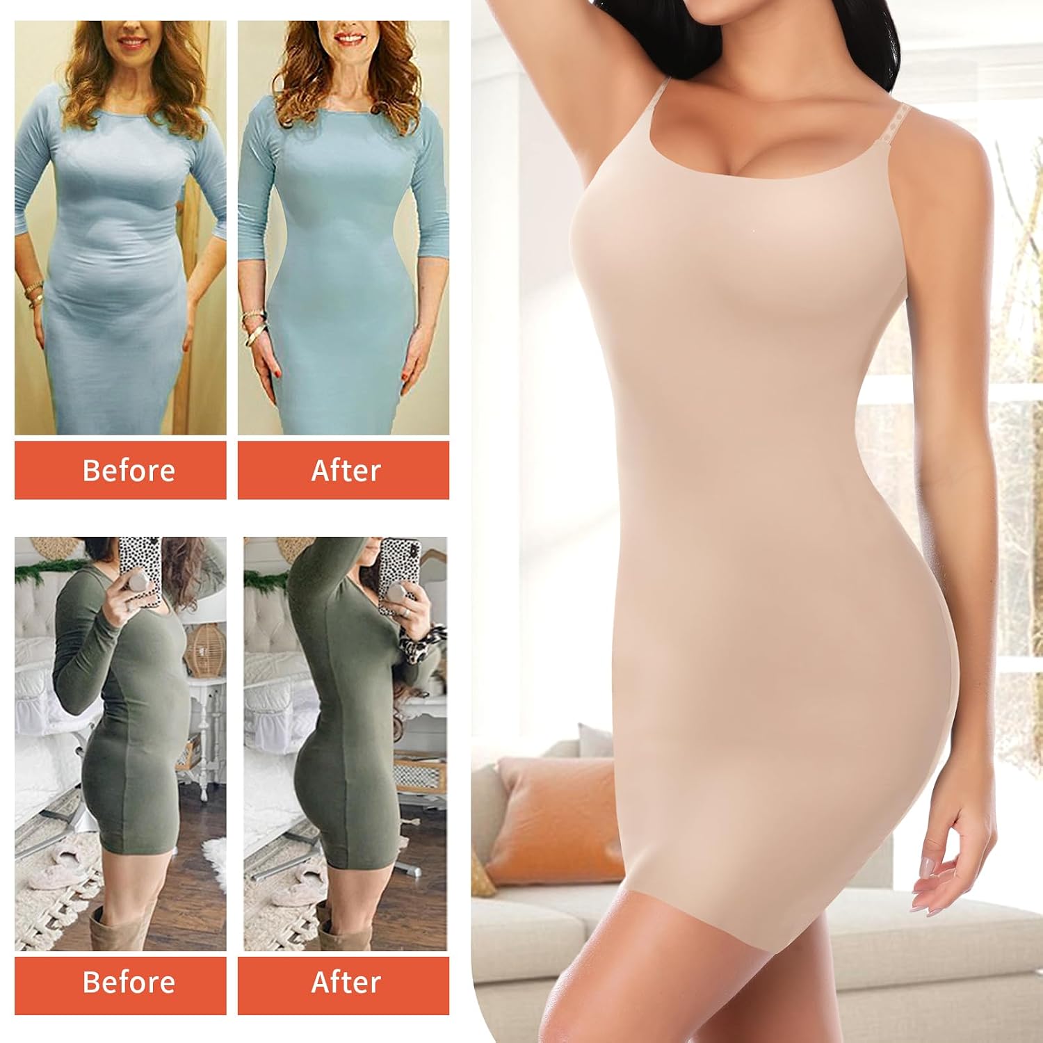 Miguofan Seamless Tummy Control Shapewear Slip — image 3