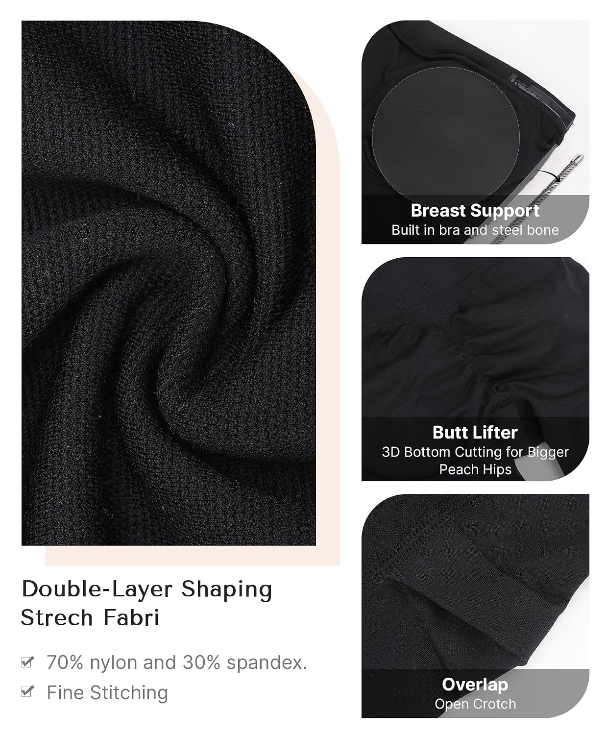 SHAPELLX Strapless Tummy Control Shapewear Bodysuit — image 5
