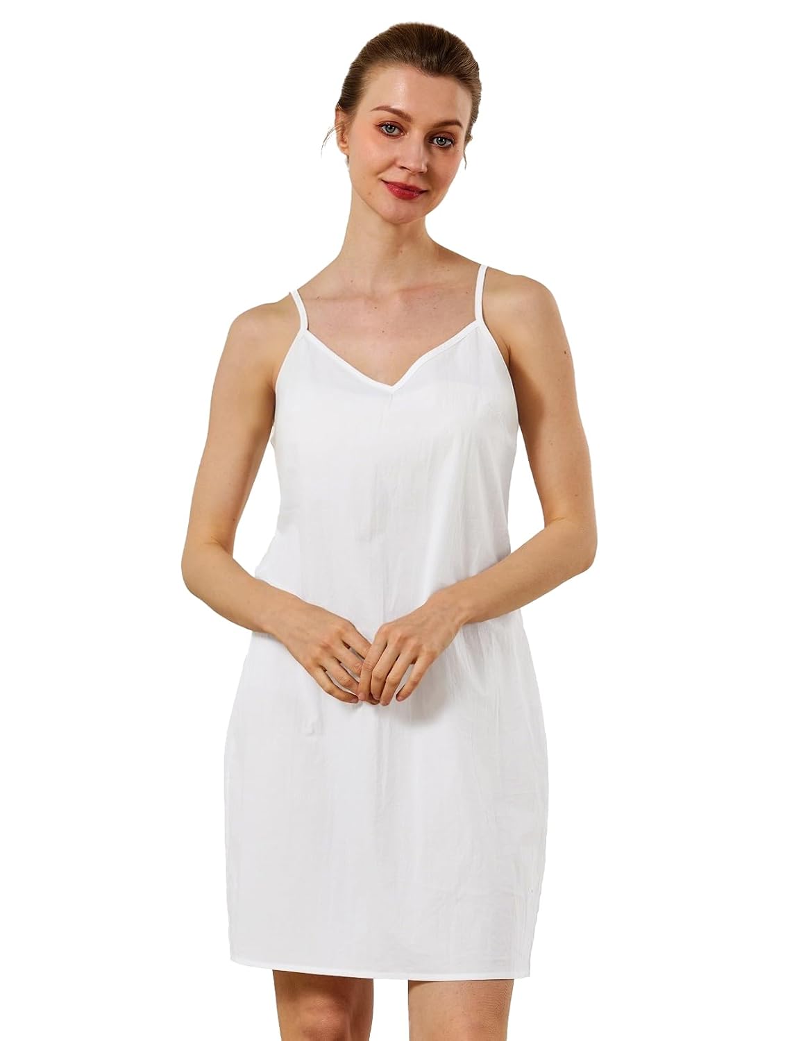 BEAUZSUZSANA Cotton Adjustable Slip Dress