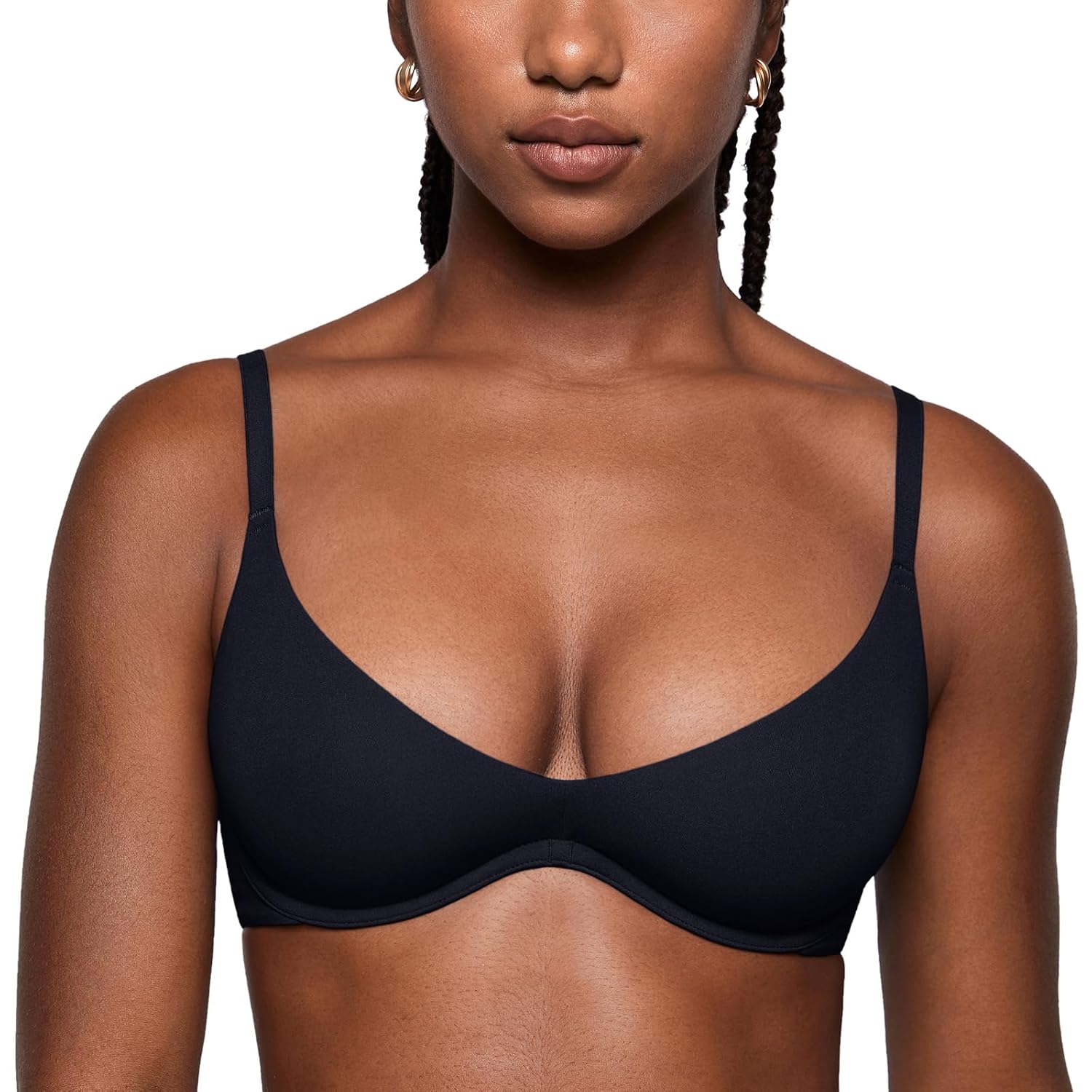 INLYRIC Women's Unlined Balconette Plunge Bra