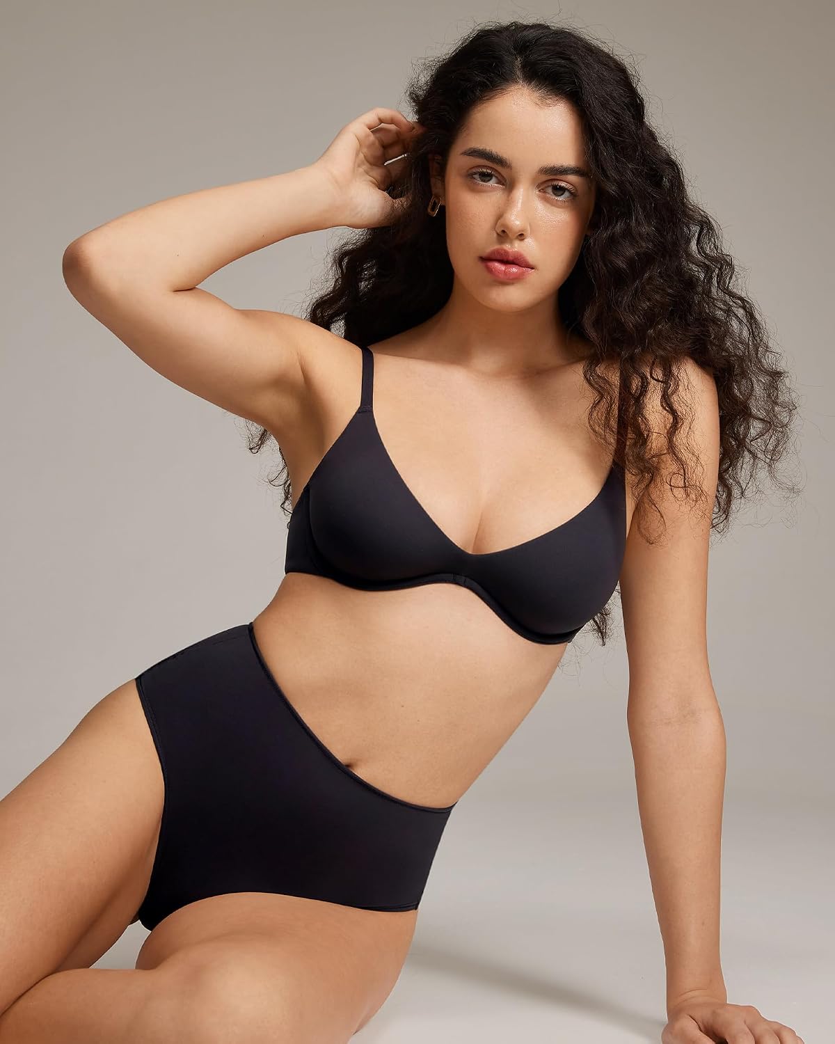 INLYRIC Women's Unlined Balconette Plunge Bra — image 2