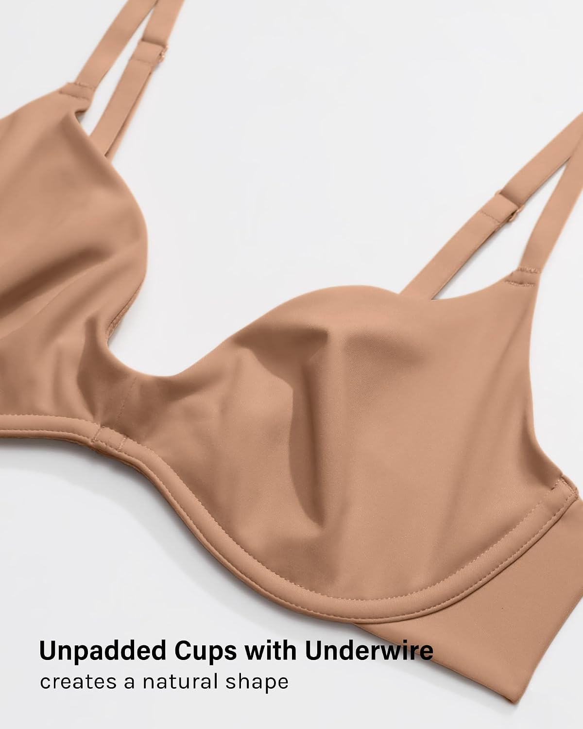 INLYRIC Women's Unlined Balconette Plunge Bra — image 3