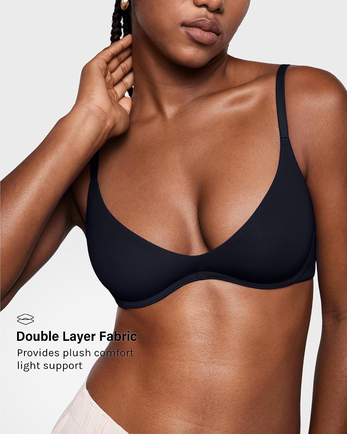 INLYRIC Women's Unlined Balconette Plunge Bra — image 4