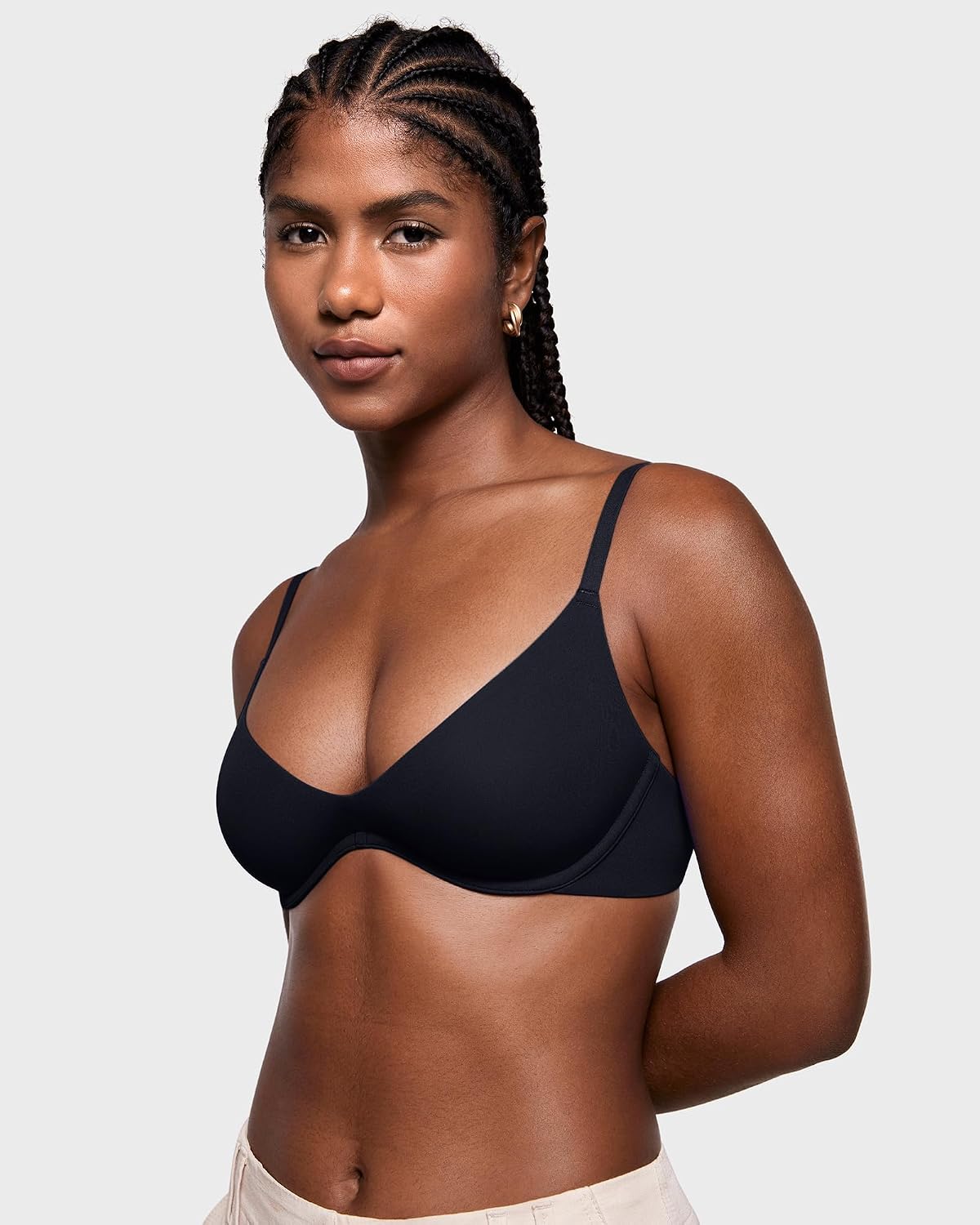 INLYRIC Women's Unlined Balconette Plunge Bra — image 5