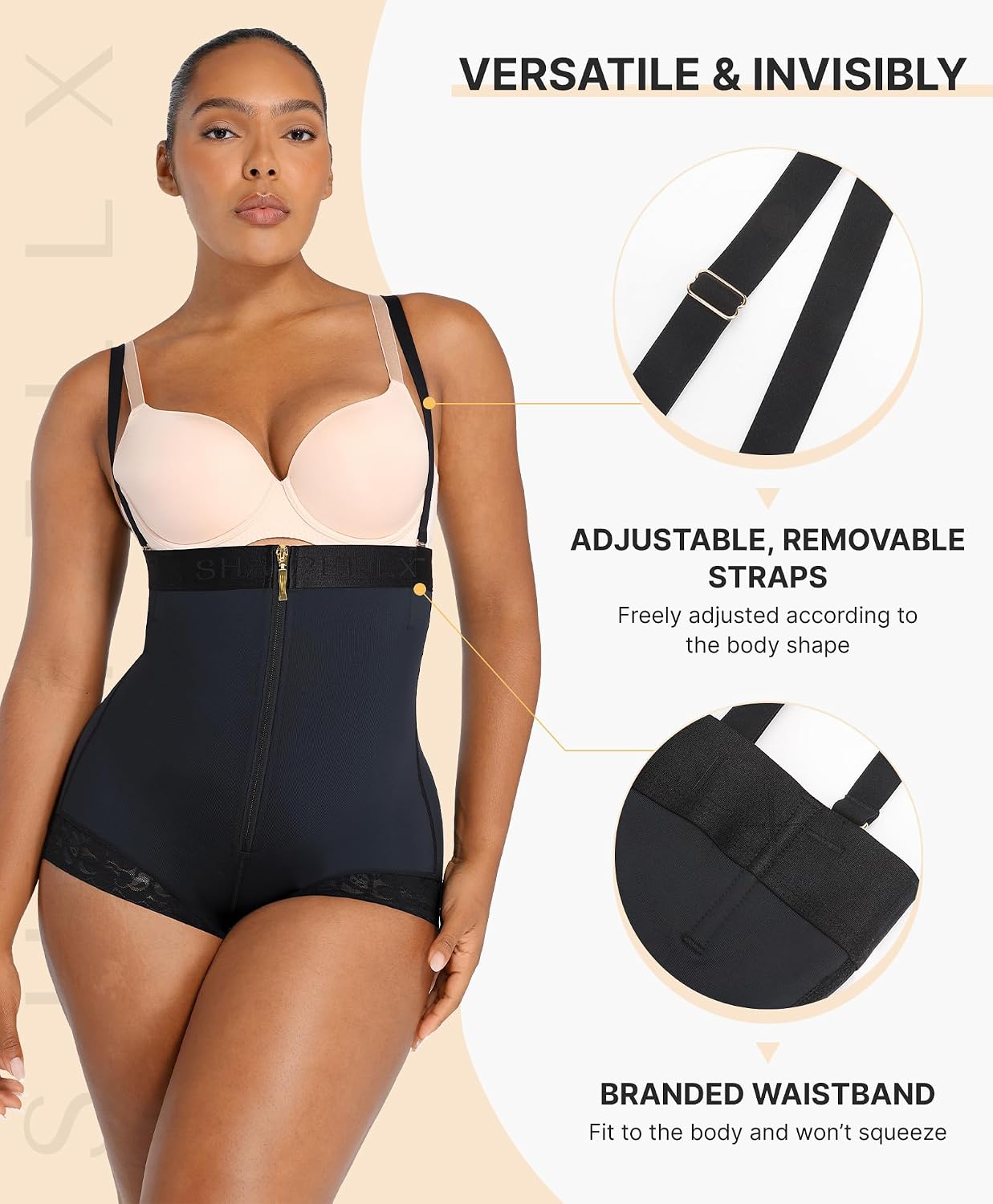 SHAPELLX Tummy Control Shapewear Bodysuit — image 3