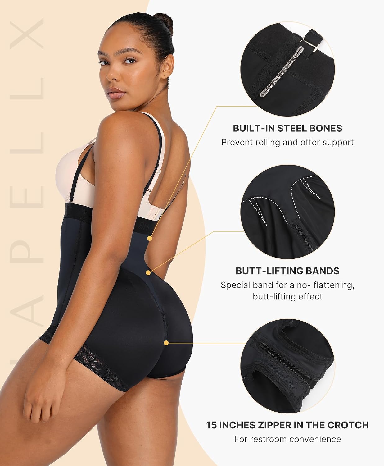 SHAPELLX Tummy Control Shapewear Bodysuit — image 5
