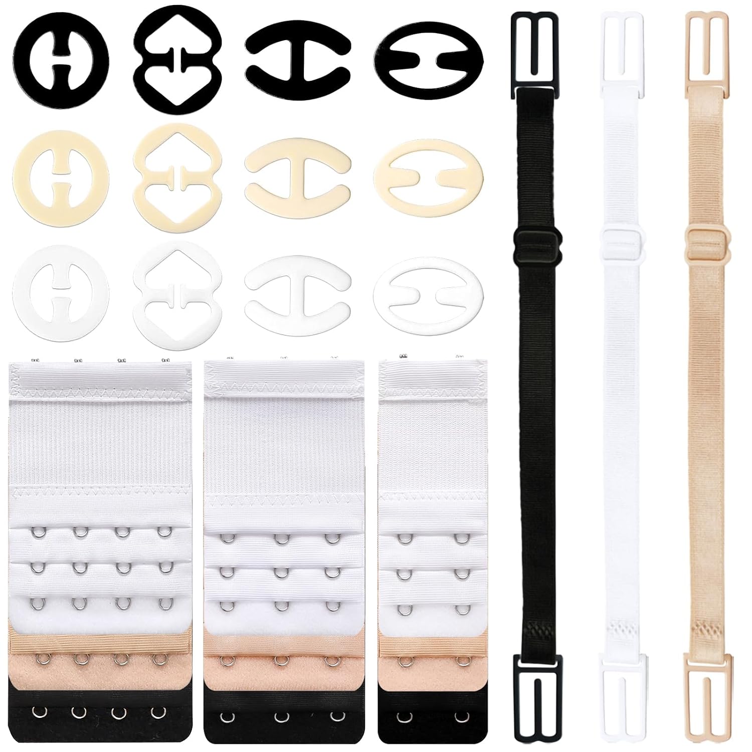 Bulrash Bra Strap Clips and Extenders Set
