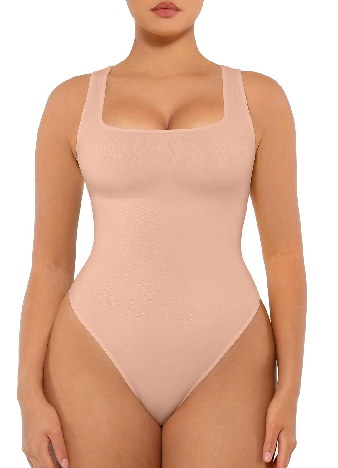 FeelinGirl Seamless Square Neck Tummy Control Bodysuit — image 9