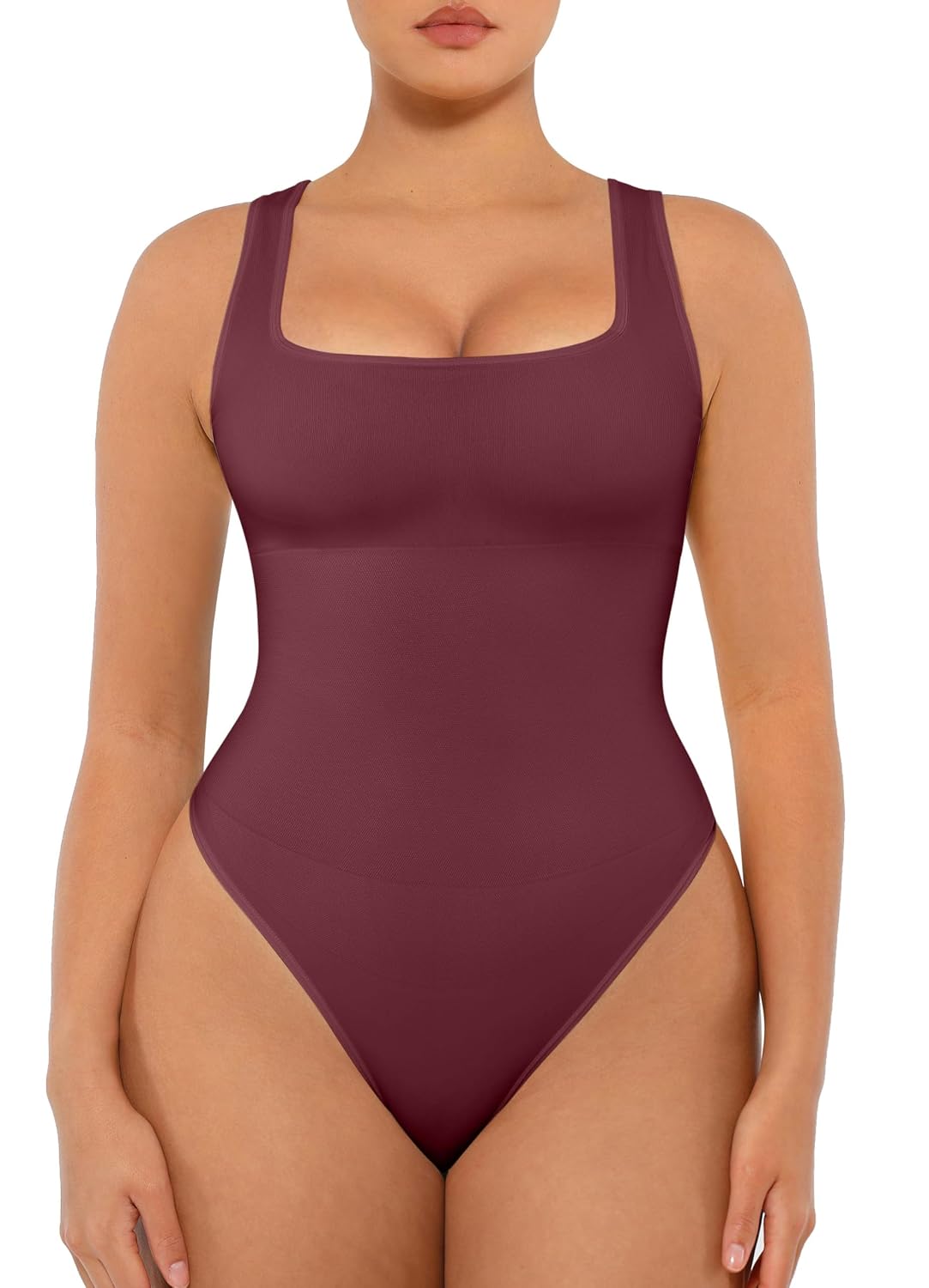 FeelinGirl Seamless Square Neck Tummy Control Bodysuit — image 12