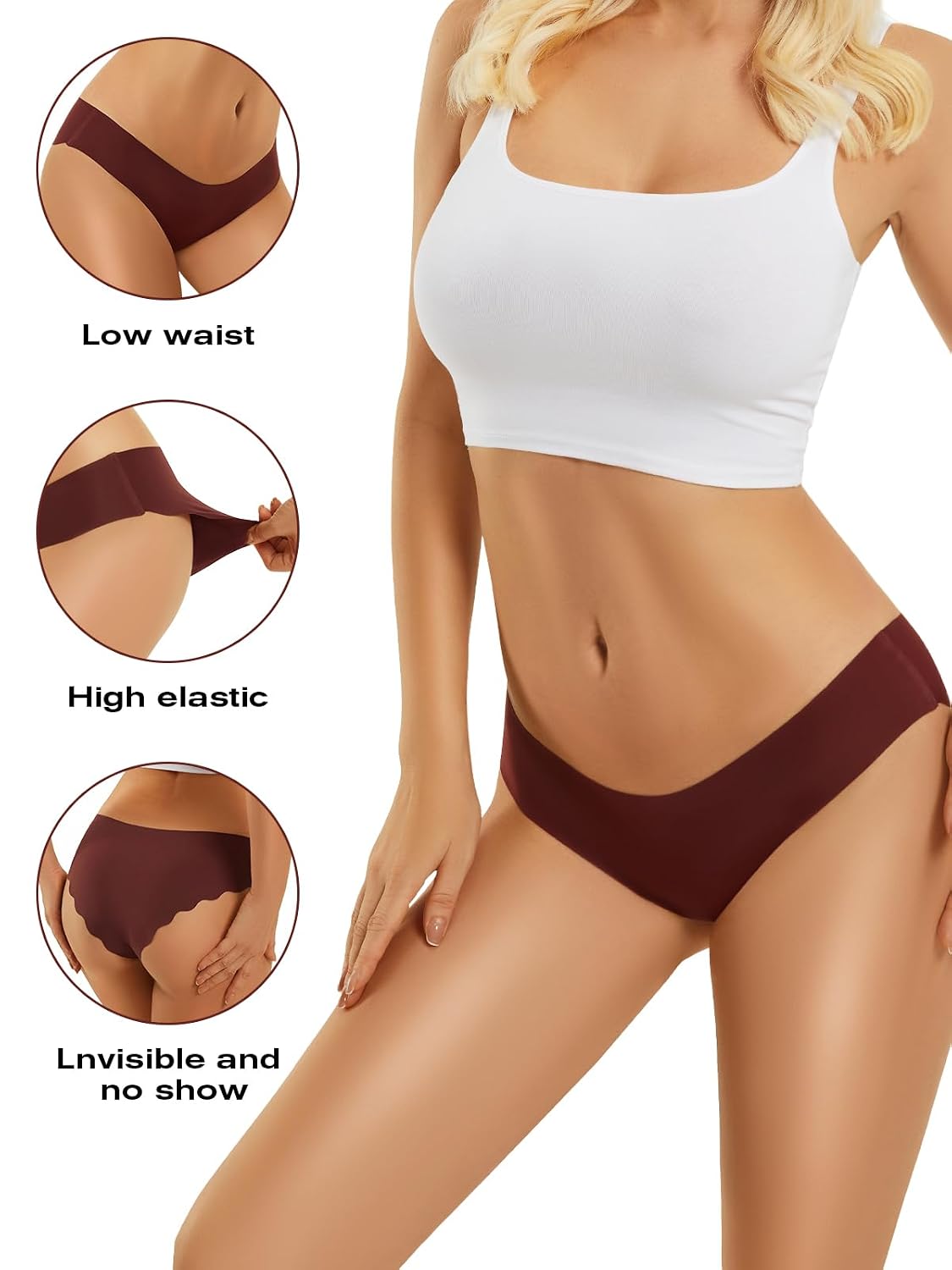 tichers Seamless No Show Panties 6 Pack — image 3