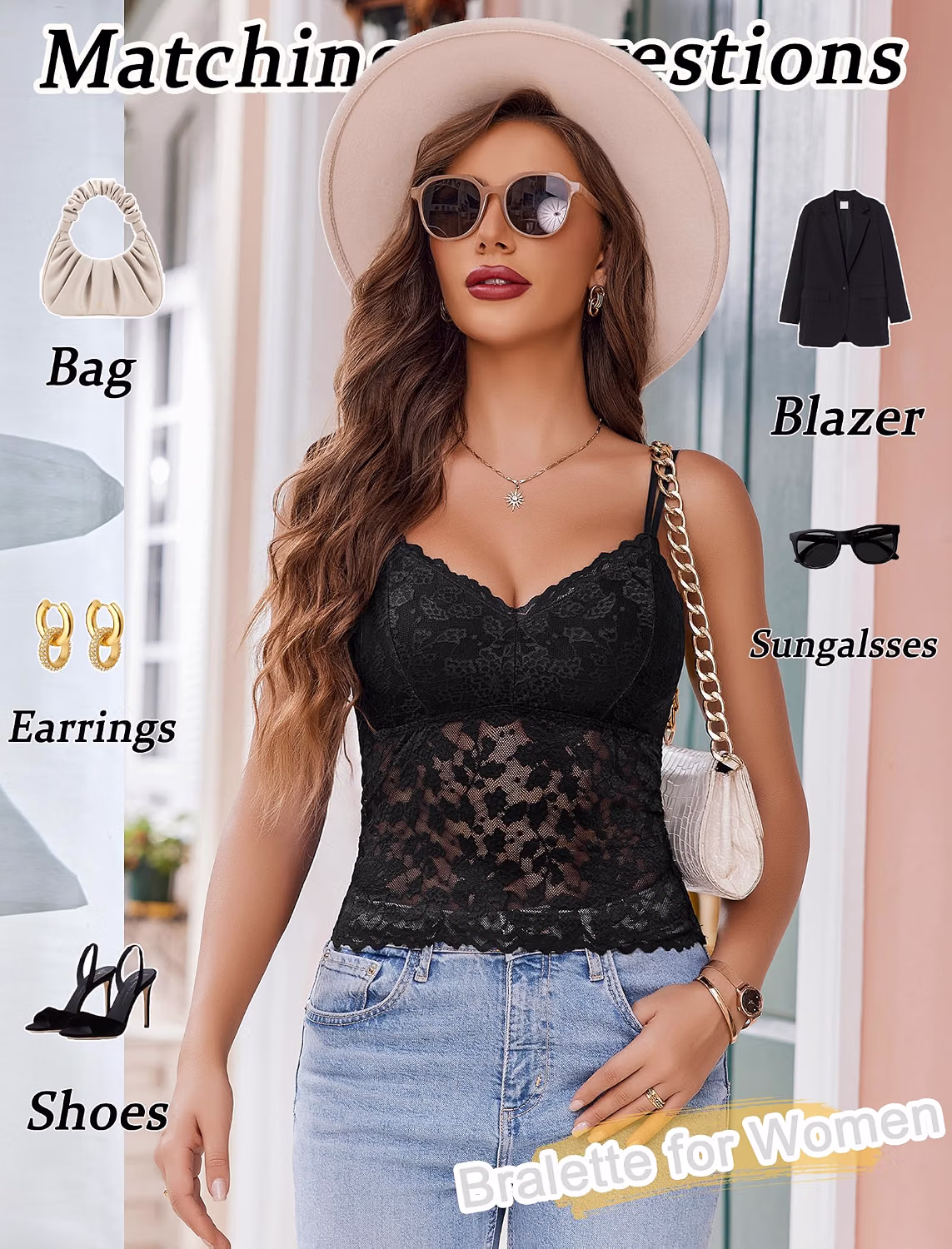 Avidlove Lace V-Neck Camisole Bralette — image 4