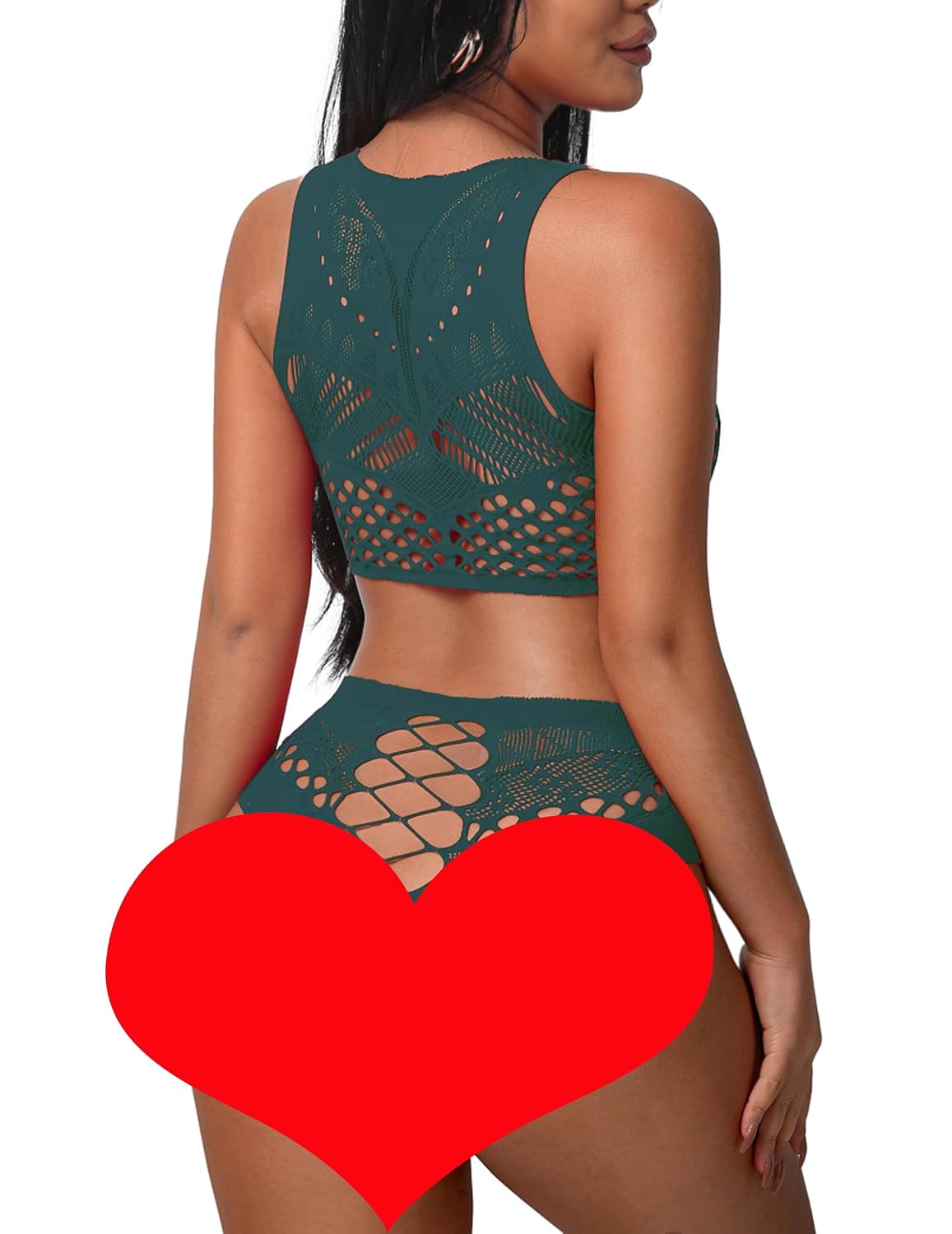 Avidlove Women's Fishnet Lingerie Set 2 Piece — image 5