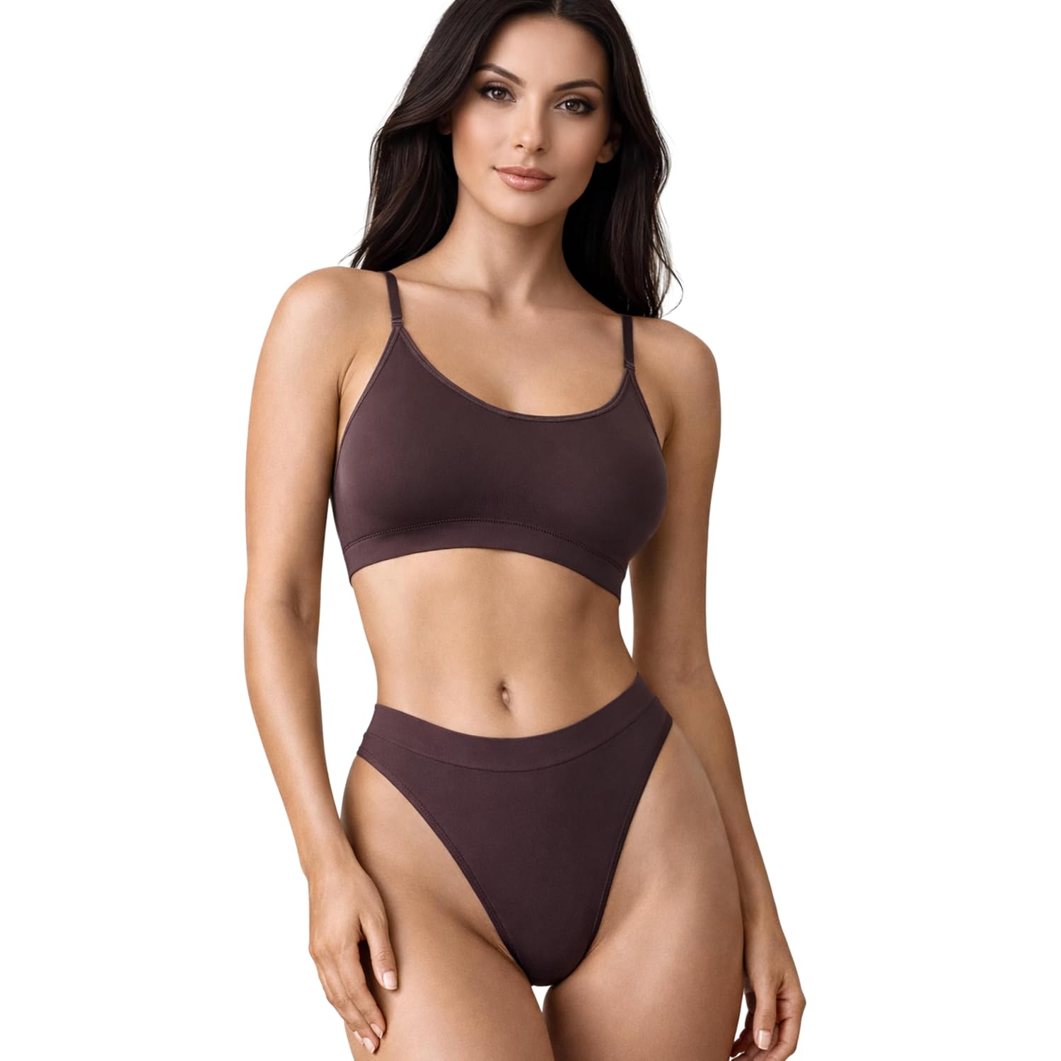 ANDELINA Seamless Bralette and Thong Set