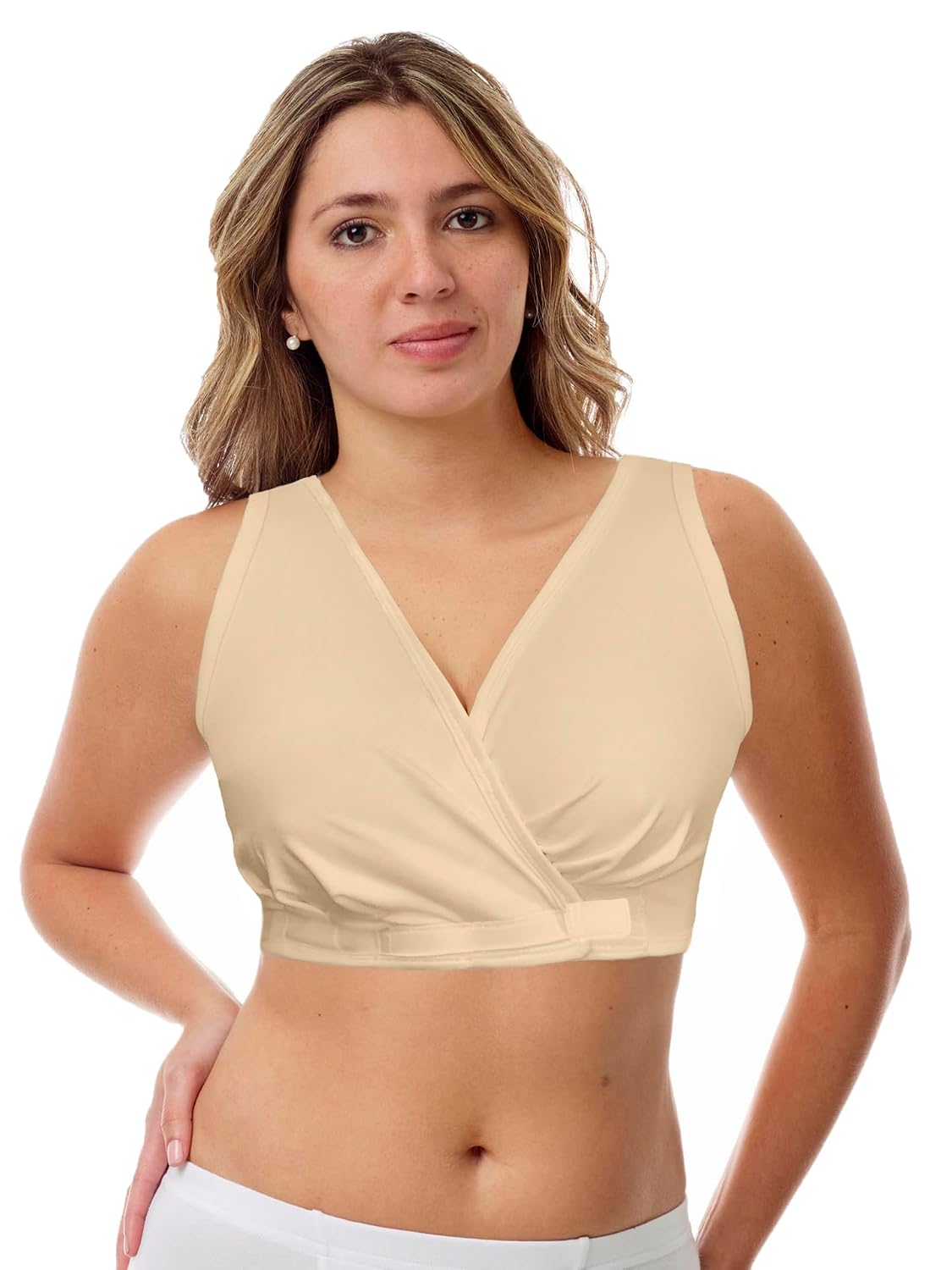 Underworks Women's Arthritis Bra with Hook and Loop Closure