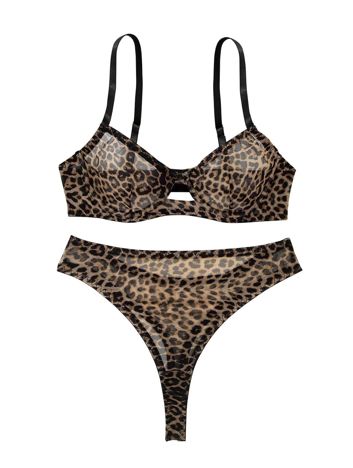 Lilosy Cheetah Mesh Lingerie Set for Women — image 4