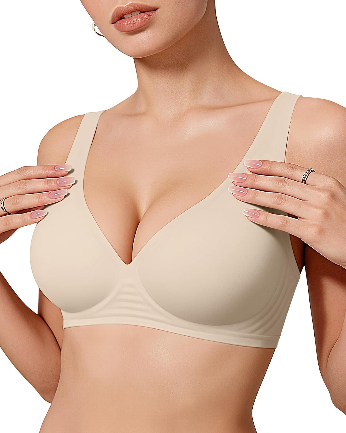 OEAK Wireless Deep V Push Up Bralette — image 12