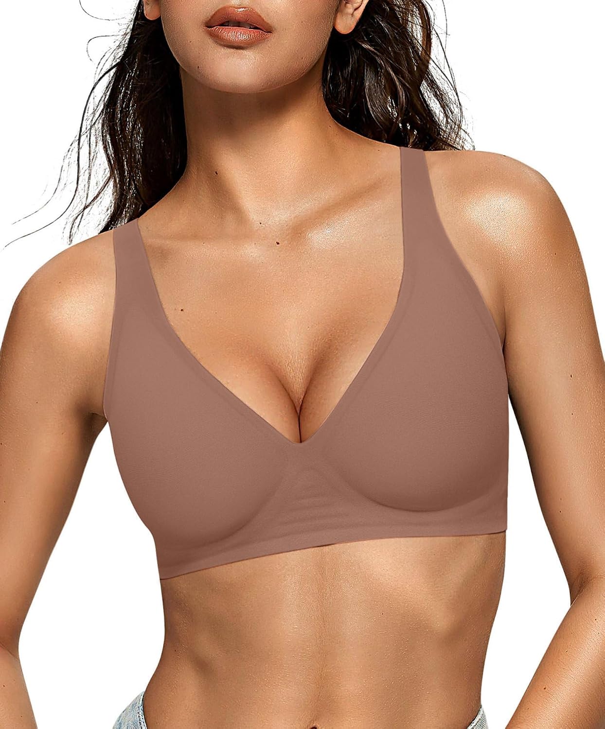OEAK Women's Jelly Wireless Push Up Bralette