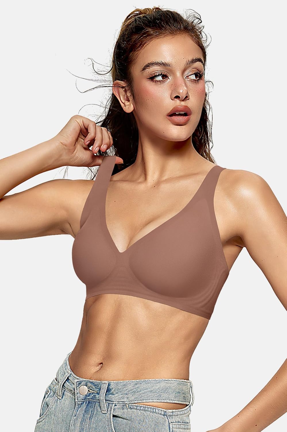 OEAK Women's Jelly Wireless Push Up Bralette — image 5