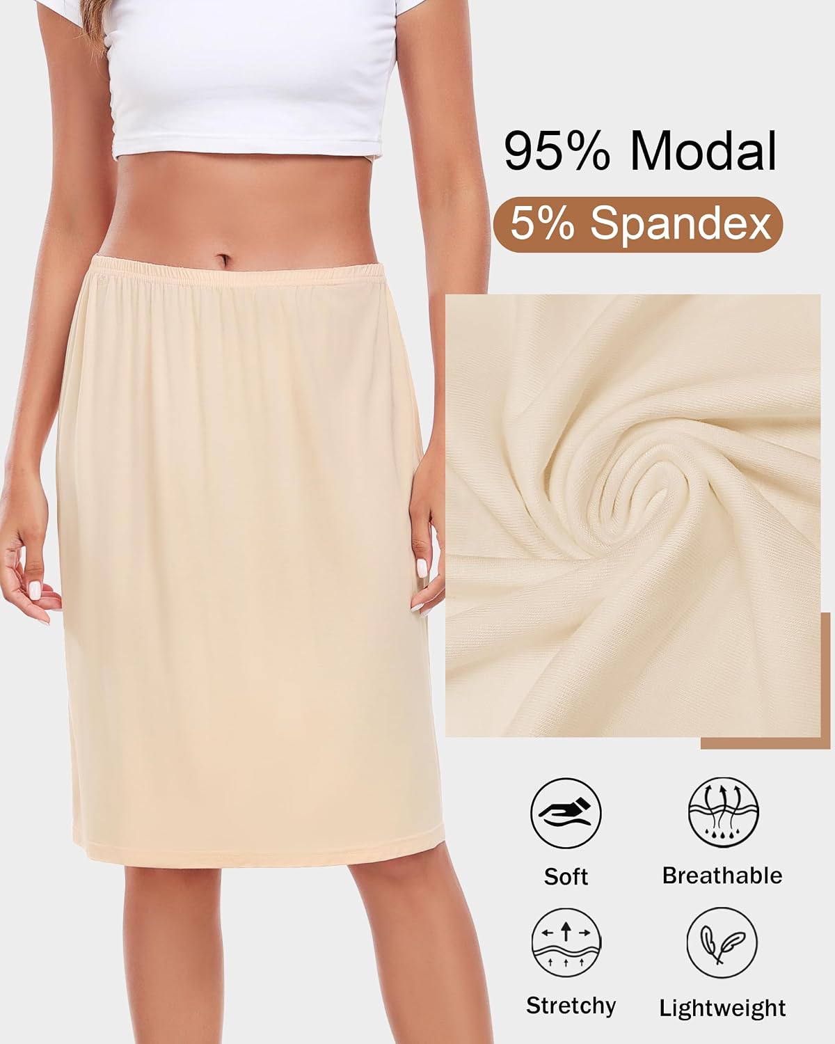 Wikoan Super Soft Modal Half Slip — image 2