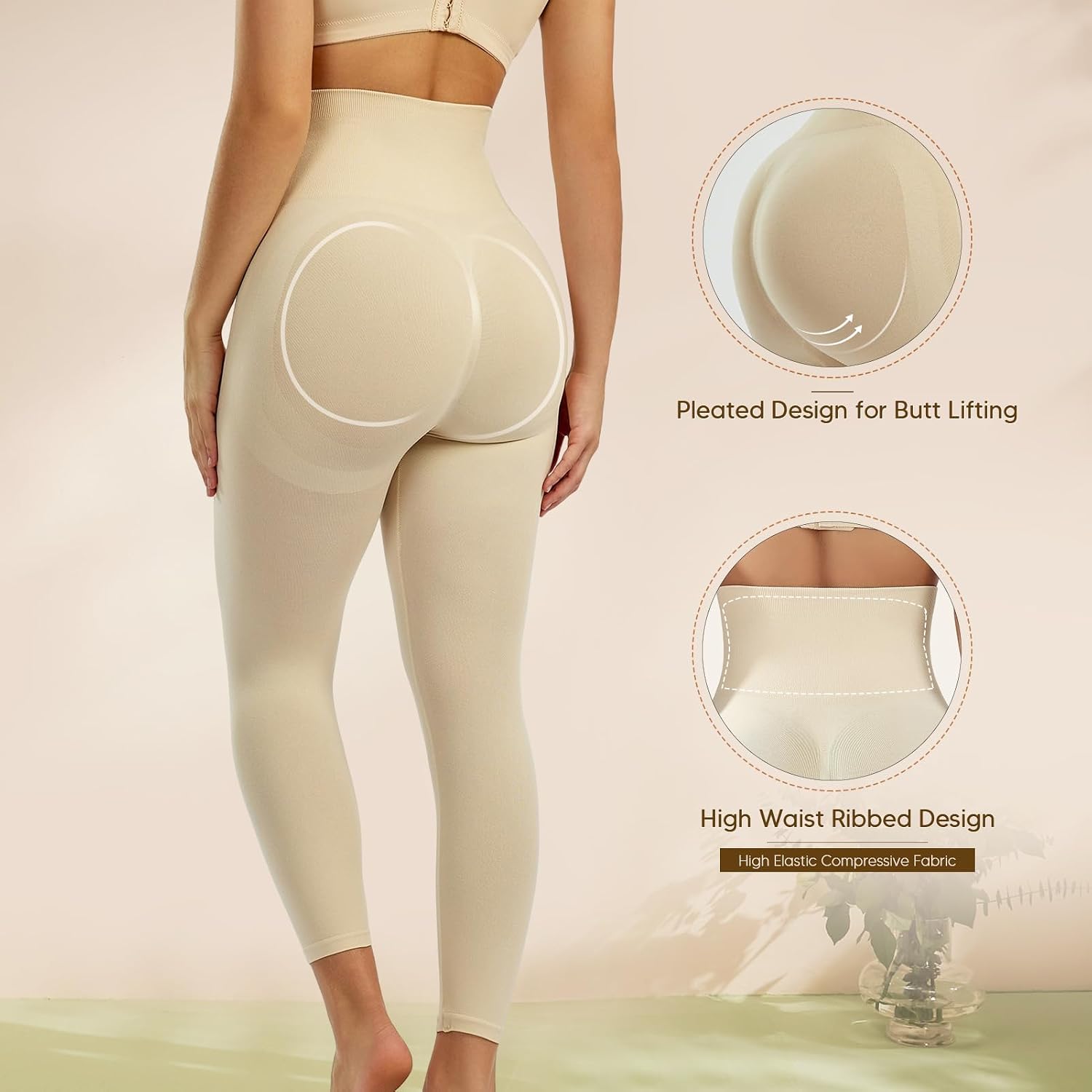 Takusun High Waist Tummy Control Leggings — image 2