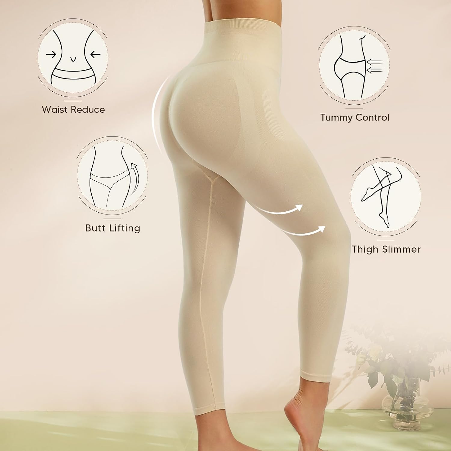 Takusun High Waist Tummy Control Leggings — image 4