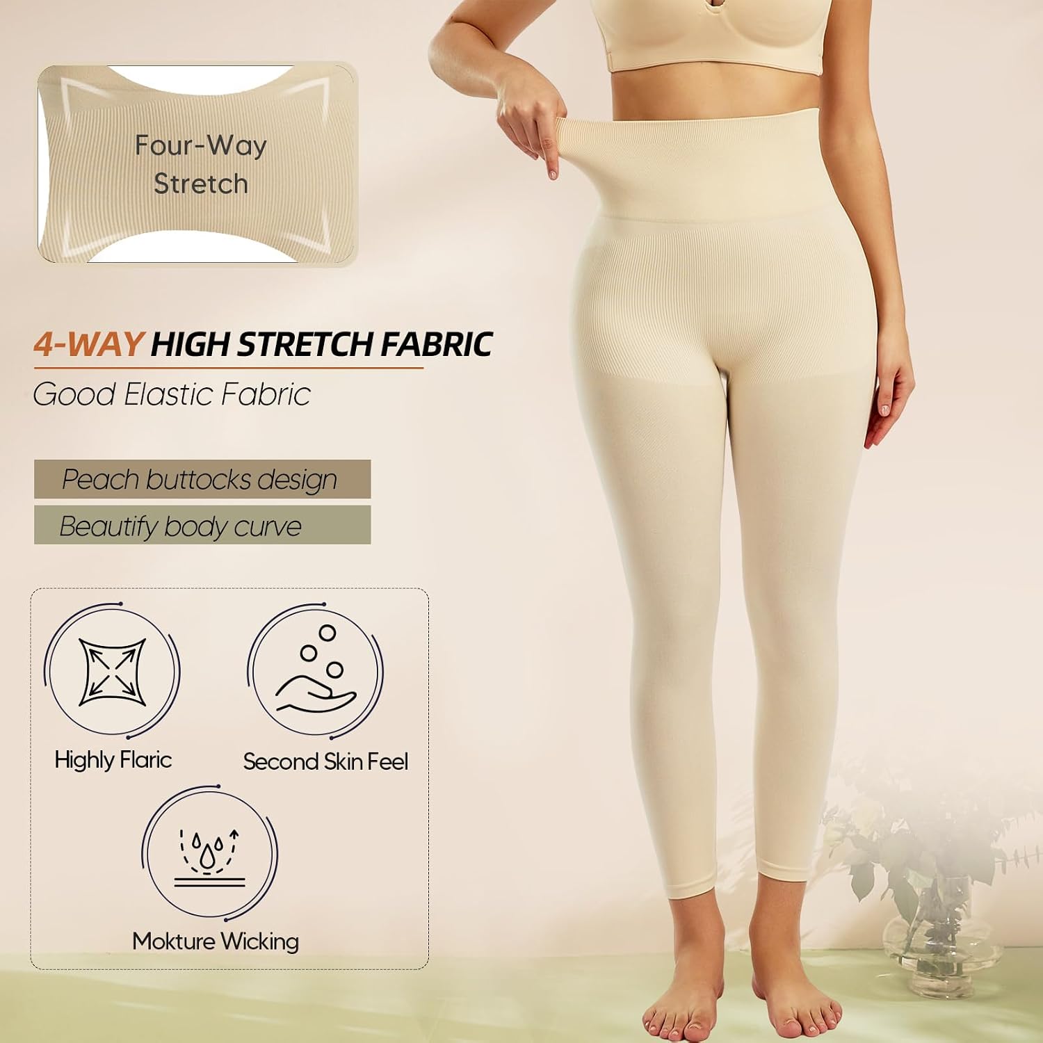 Takusun High Waist Tummy Control Leggings — image 5