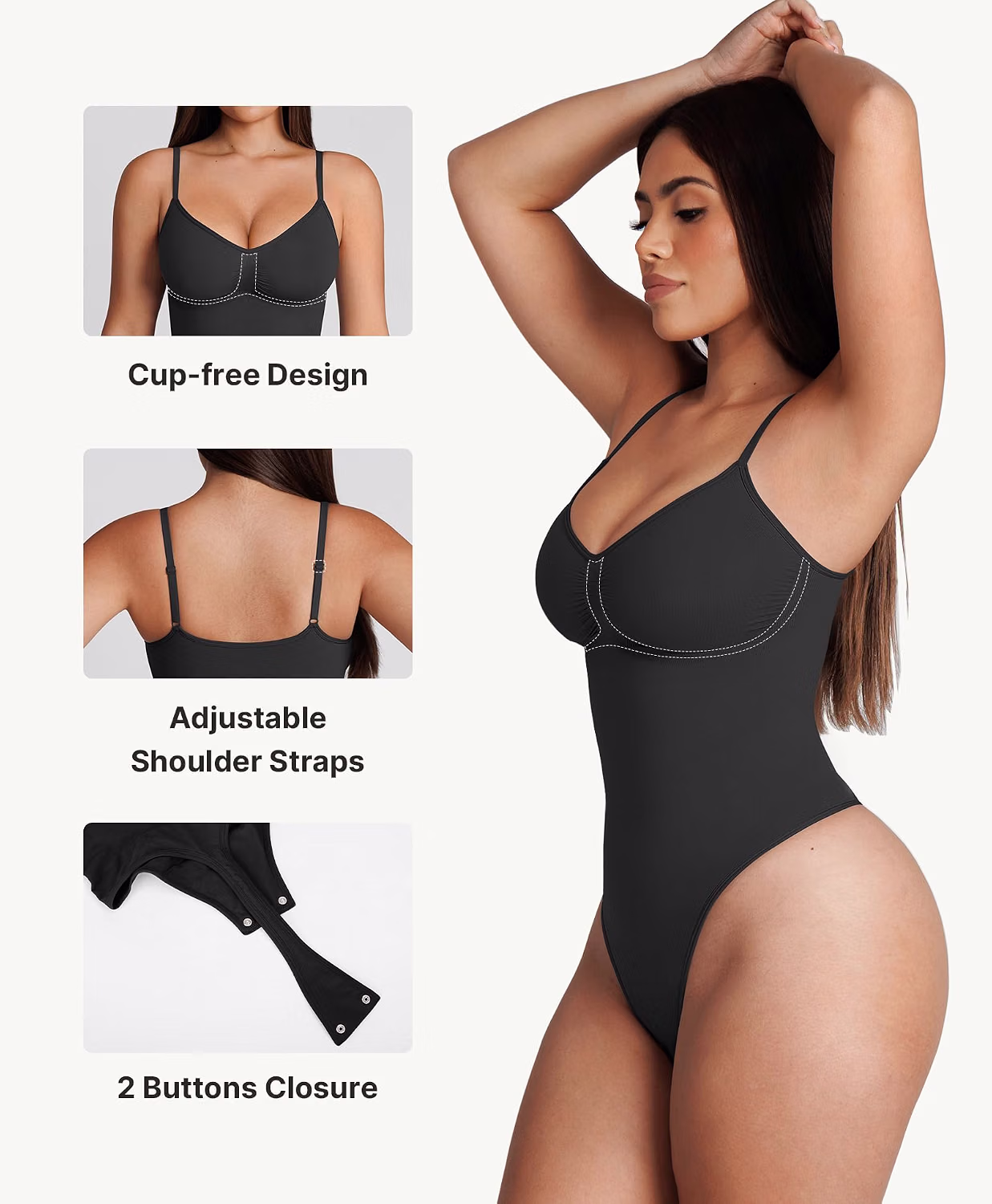 FeelinGirl Tummy Control Body Shaper Bodysuit — image 4