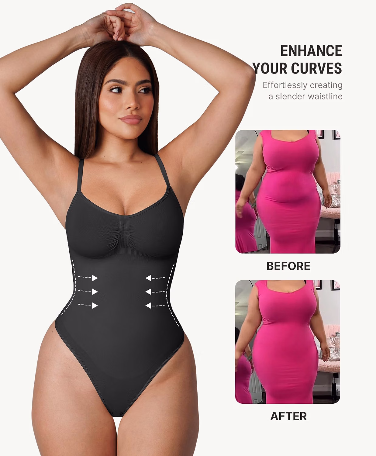 FeelinGirl Tummy Control Body Shaper Bodysuit — image 5