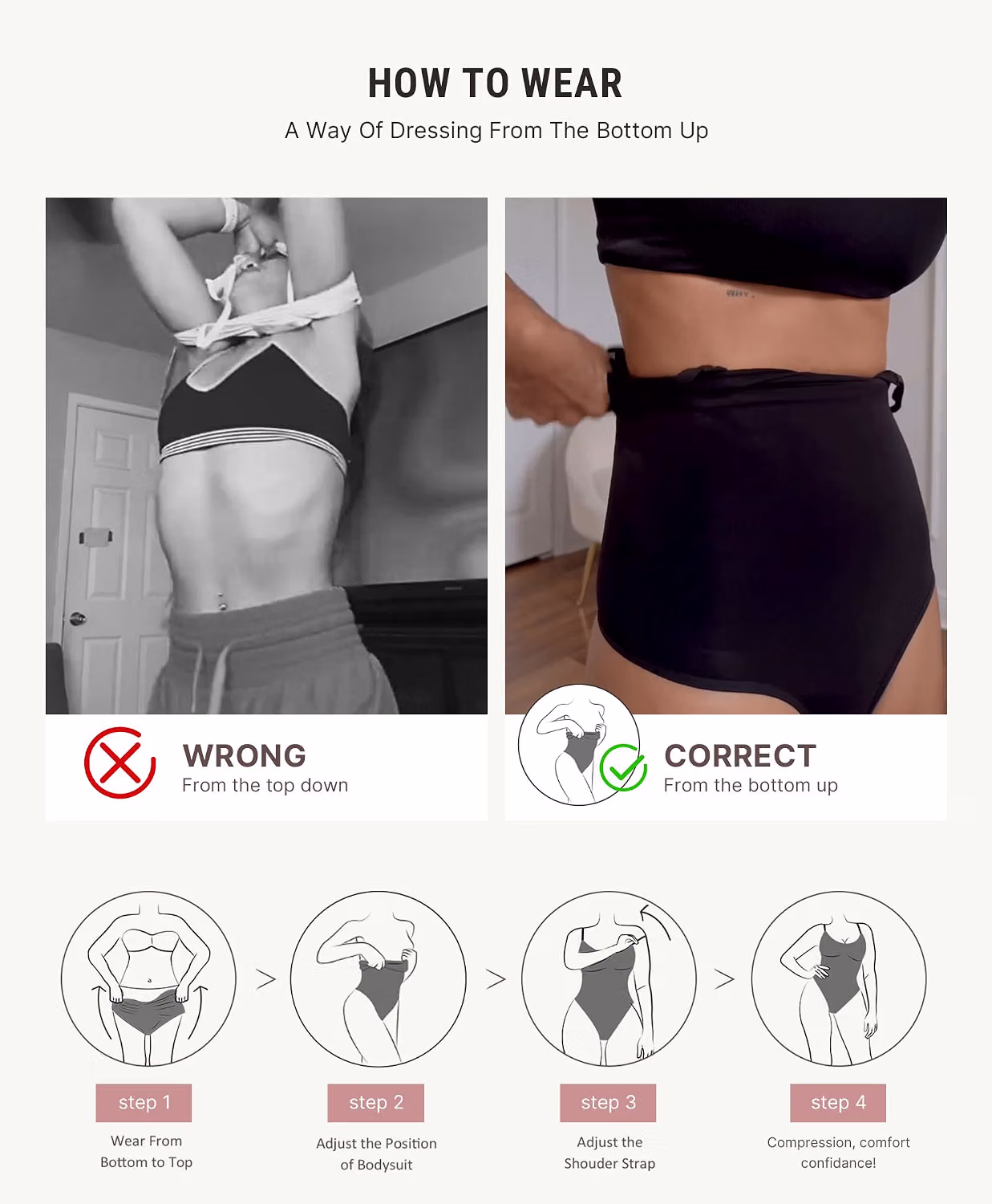FeelinGirl Tummy Control Body Shaper Bodysuit — image 6