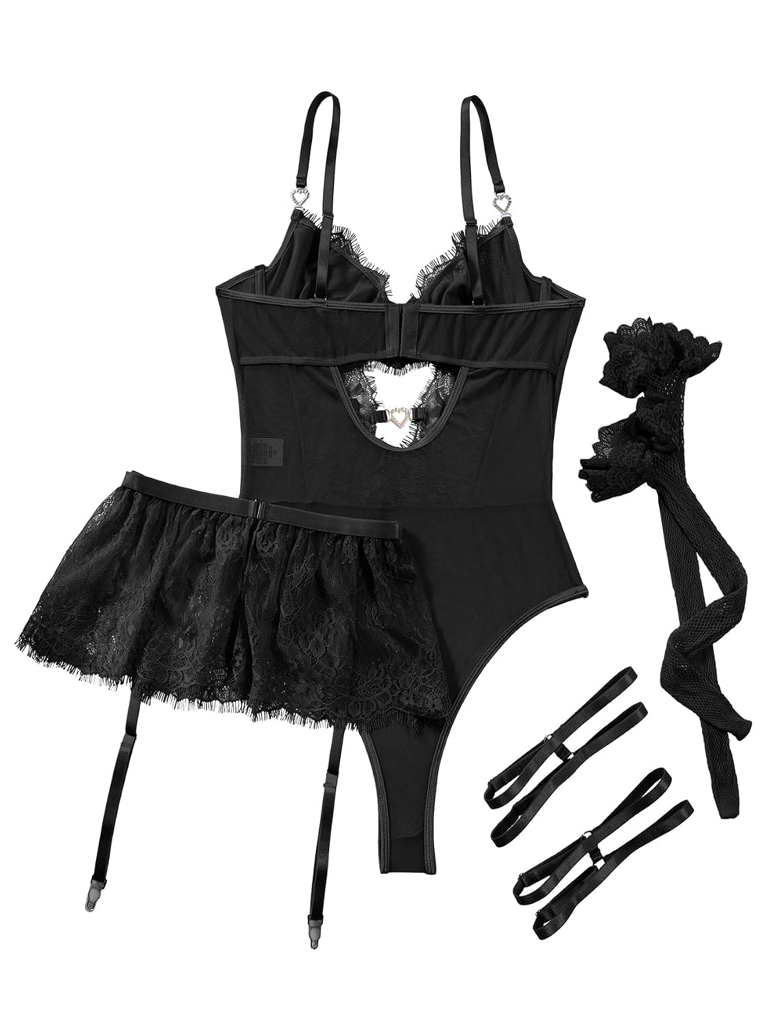 Lilosy 3-Piece Lingerie Set with Corset & Garter — image 5