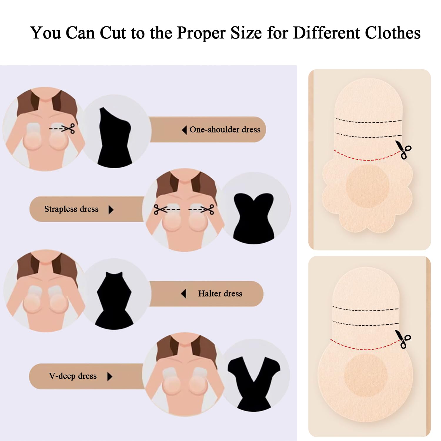 YUNEEHA Disposable Pasties Nipple Covers with Lift — image 5