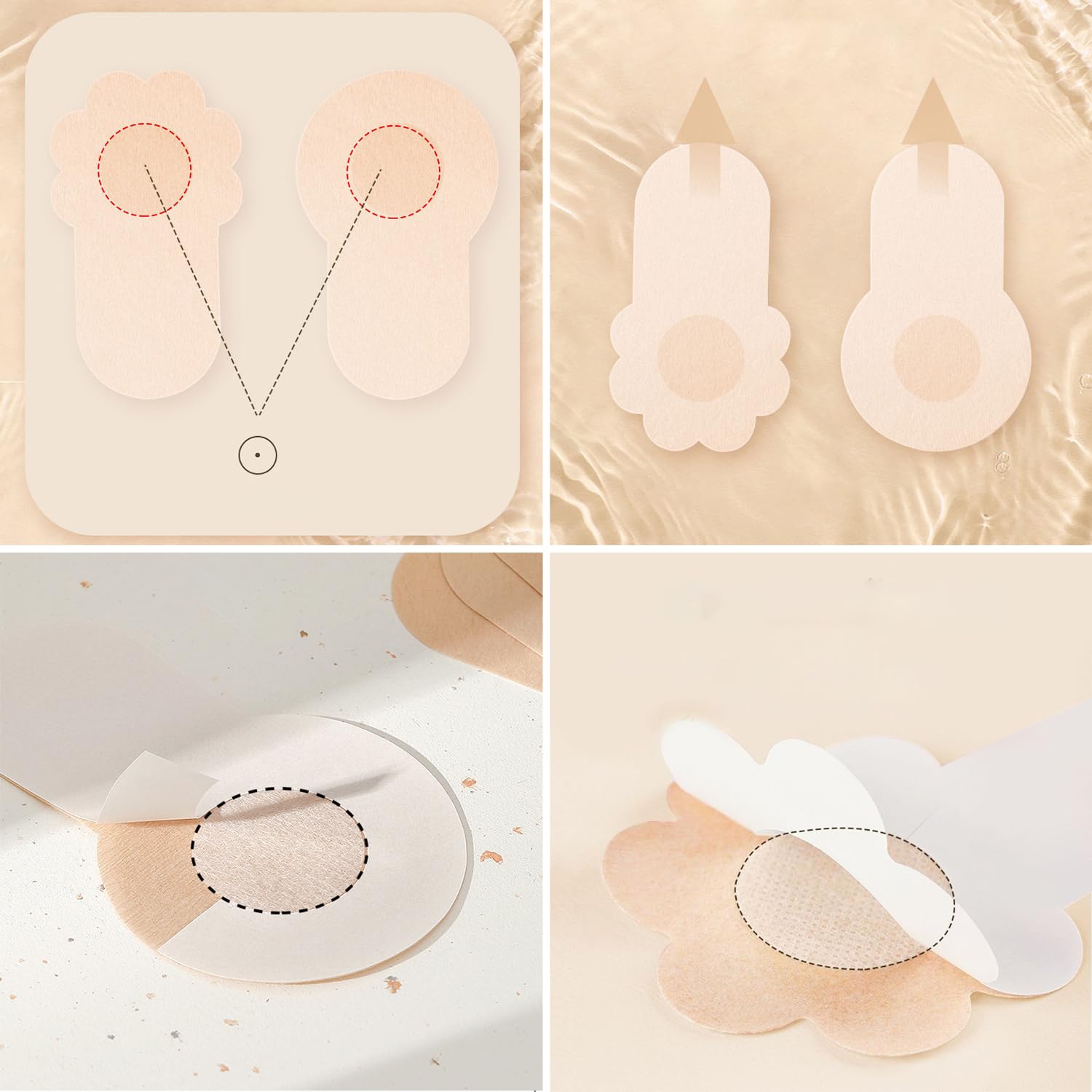 YUNEEHA Disposable Pasties Nipple Covers with Lift — image 7