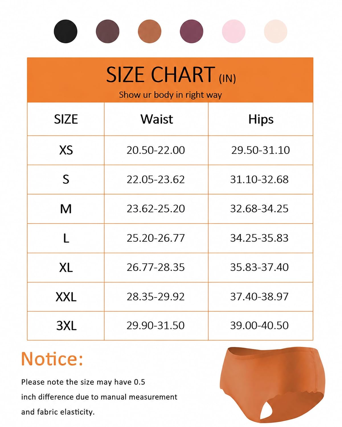 Sth Big High Waisted Seamless Panties 6 Pack — image 6