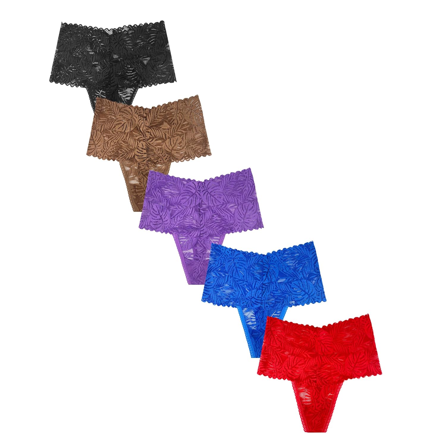 GAREDOB High Waisted Lace Thongs for Women — image 5