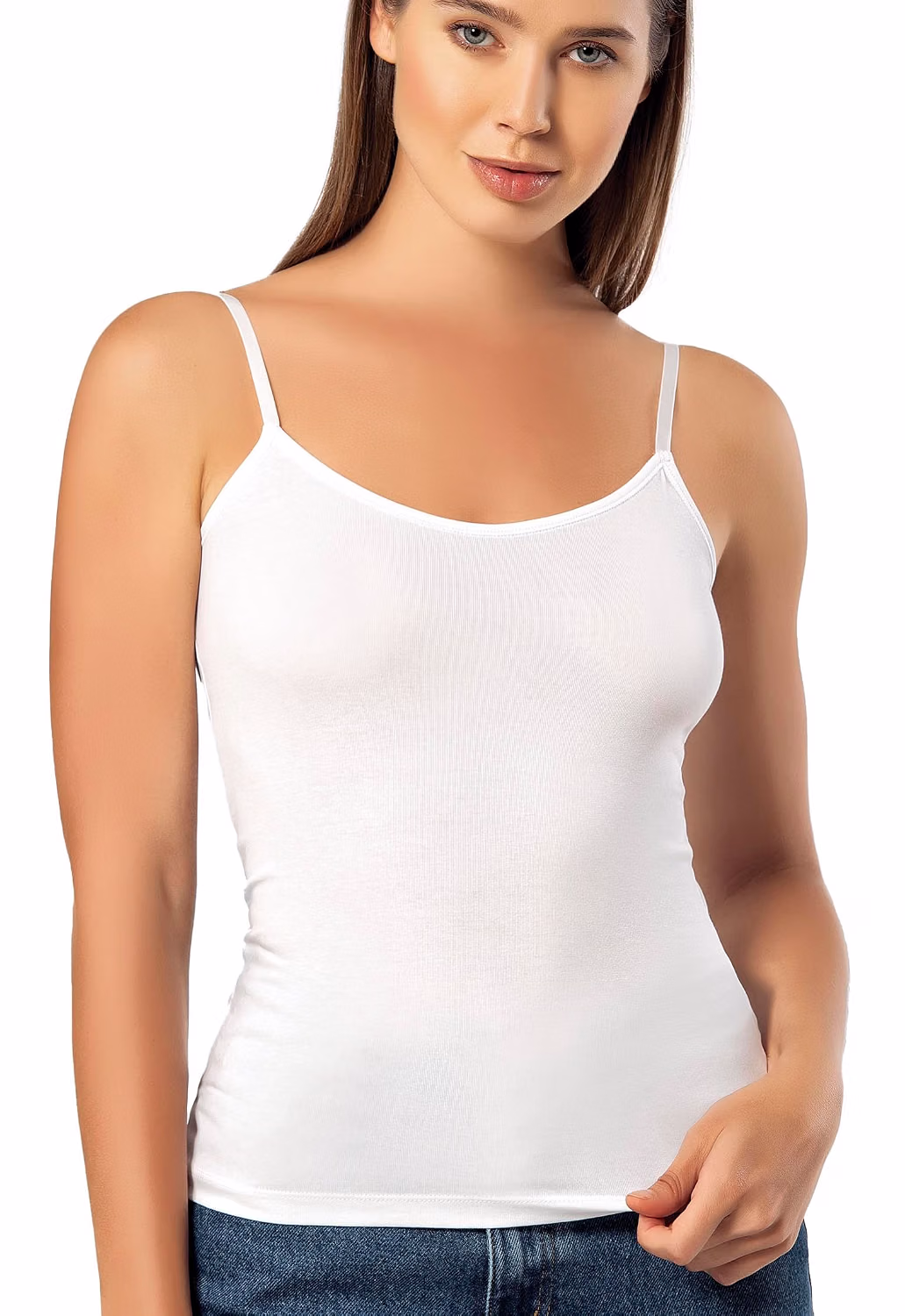 VAVONNE Women's Spaghetti Strap Cotton Cami — image 8