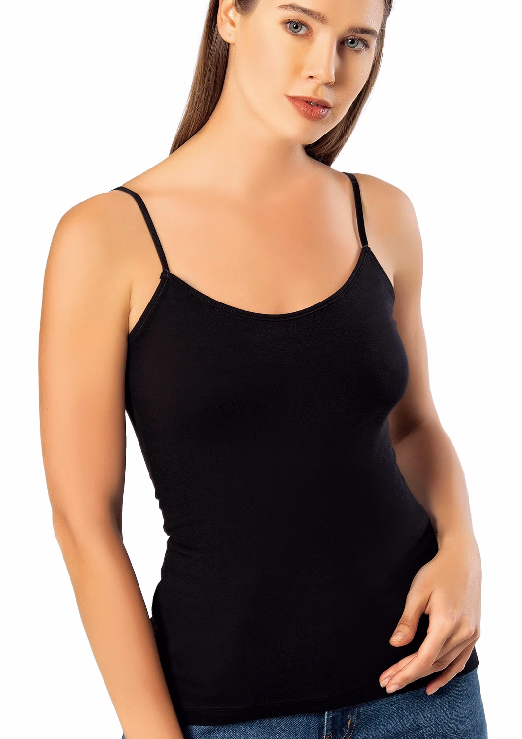 VAVONNE Women's Spaghetti Strap Cotton Cami — image 10