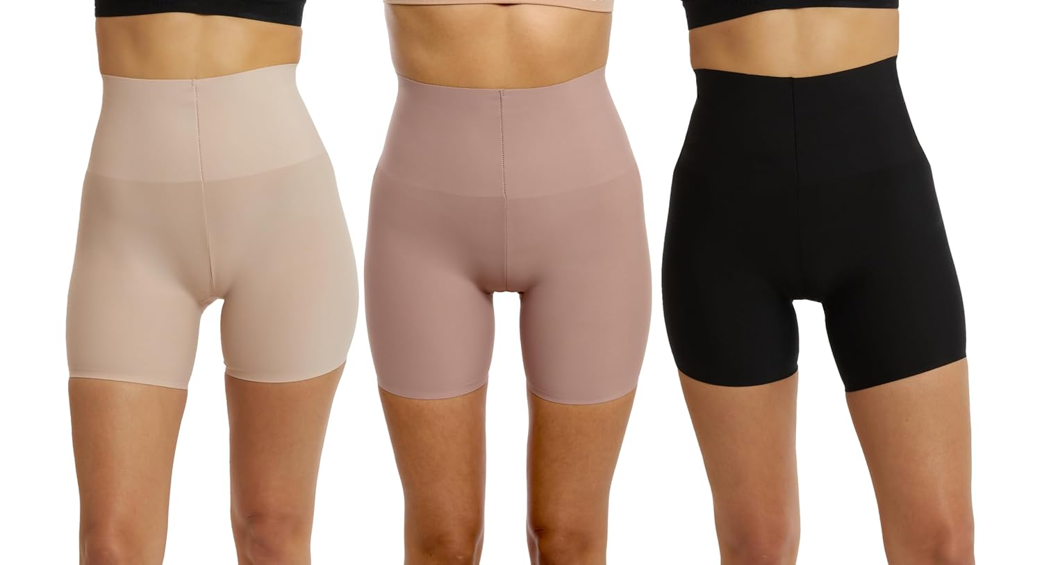 Skinnygirl High Waist Shapewear Shorts 3-Pack — image 4