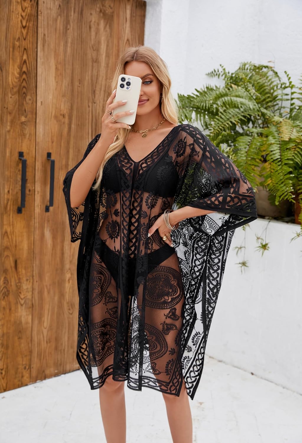 Colornival Lace Swimsuit Cover Up for Women — image 8