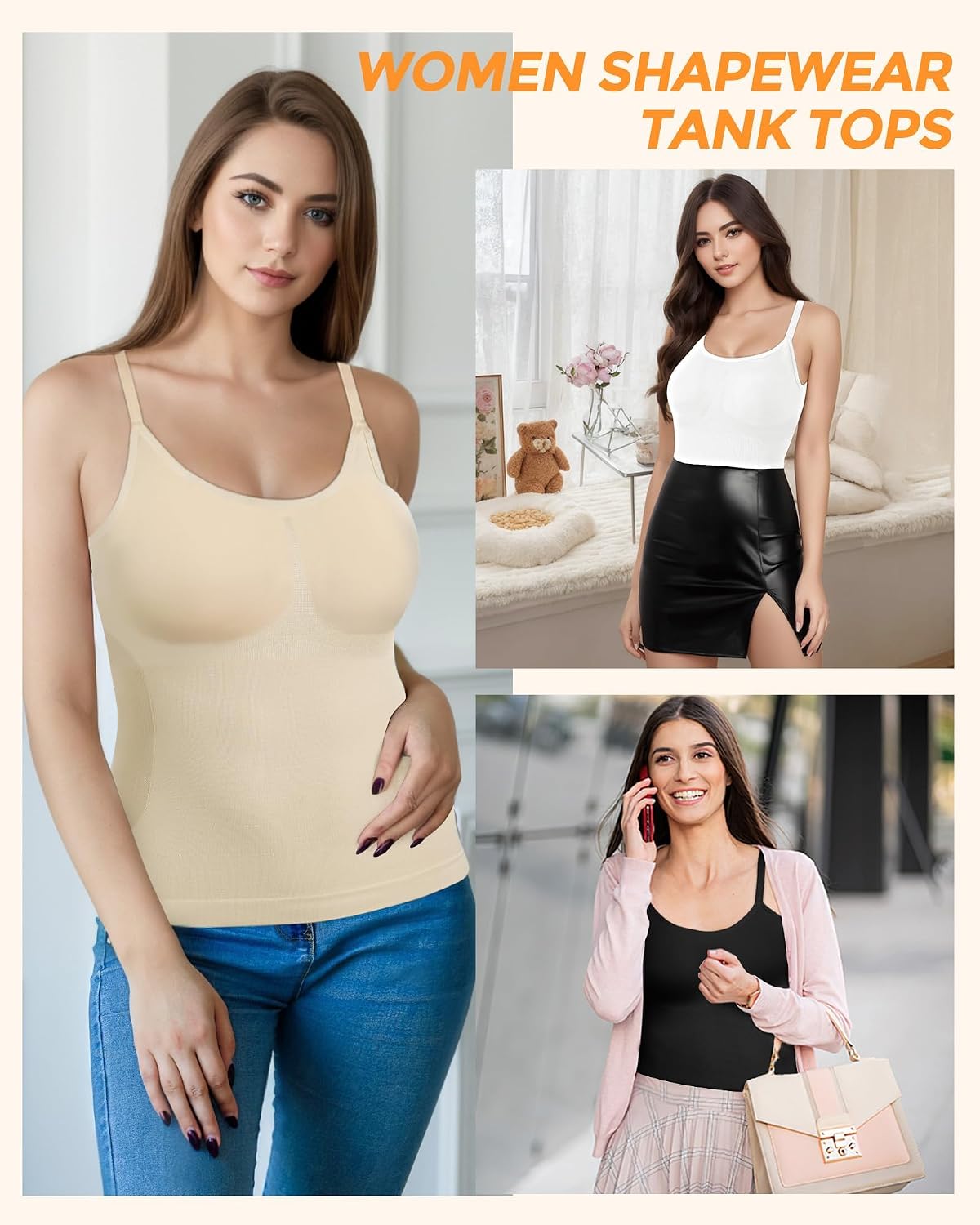 AURUZA Women's Seamless Tummy Control Camisole — image 5