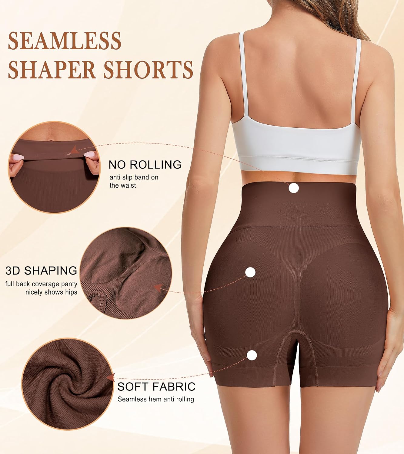 Miguofan Seamless Shaping Boyshorts for Women — image 3