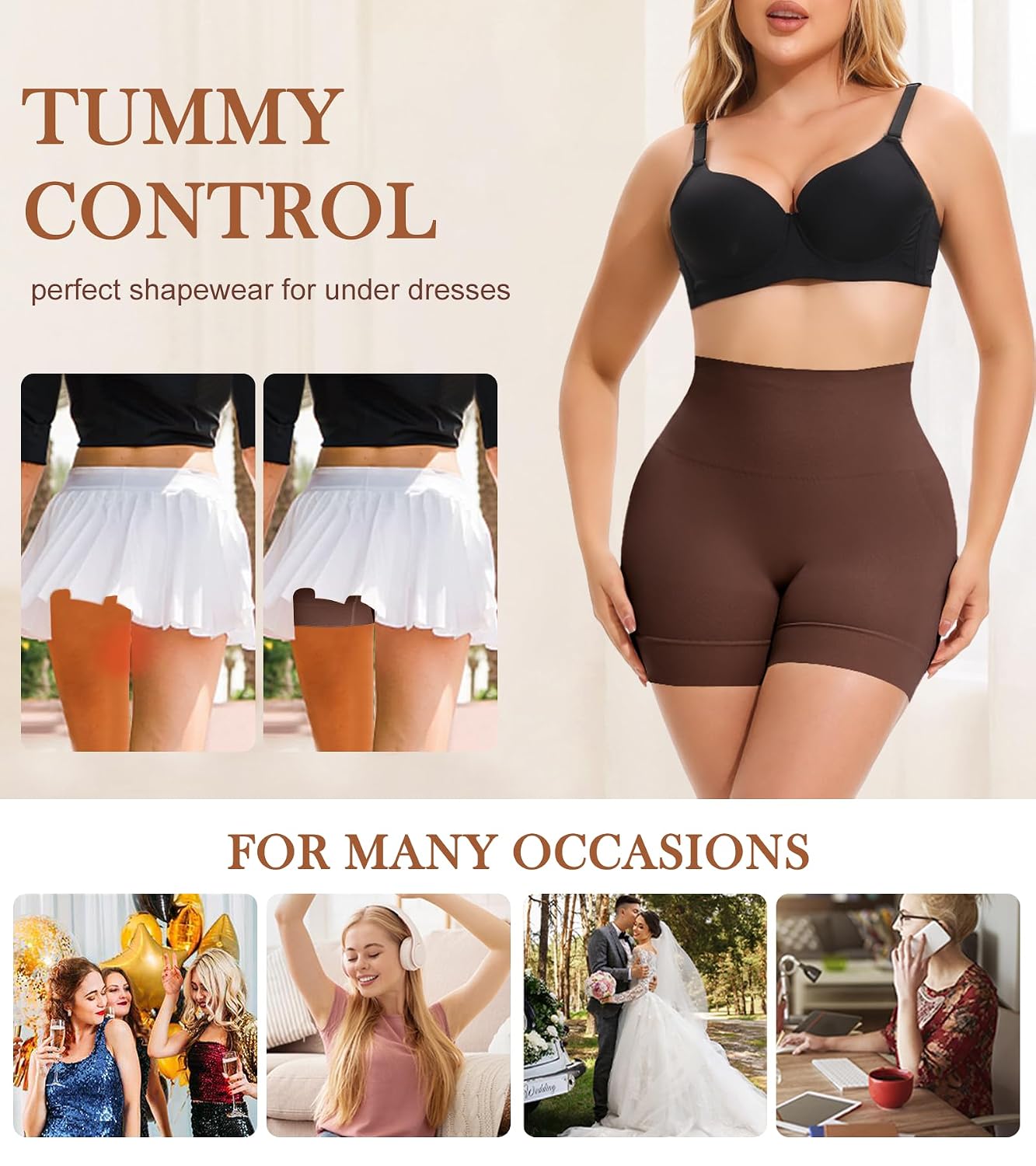 Miguofan Seamless Shaping Boyshorts for Women — image 4