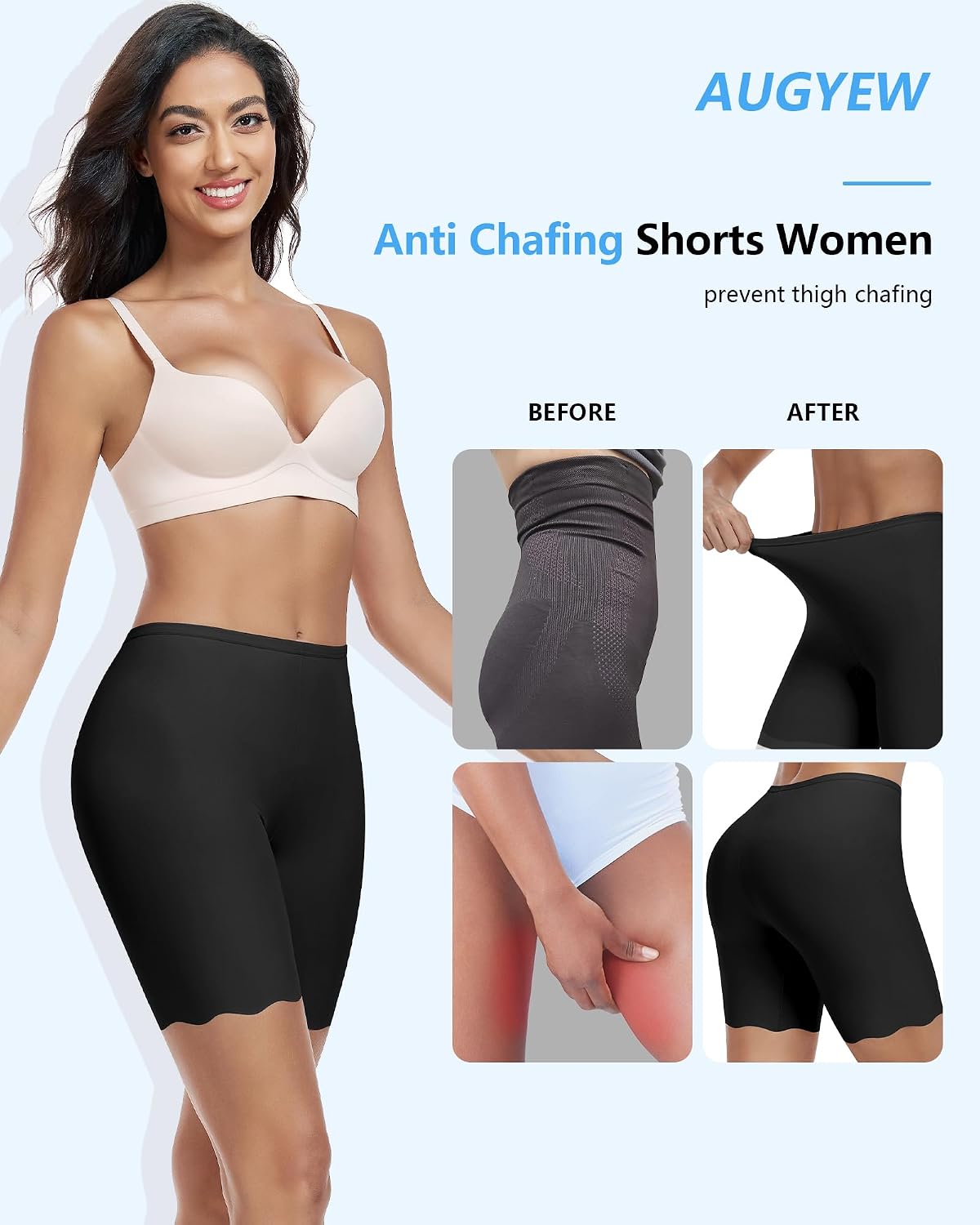 AugYew Seamless Anti Chafing Slip Shorts — image 4