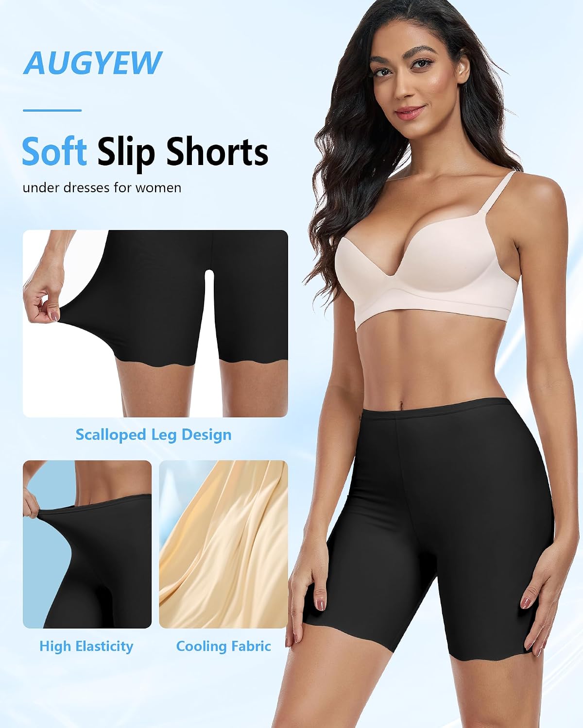 AugYew Seamless Anti Chafing Slip Shorts — image 5