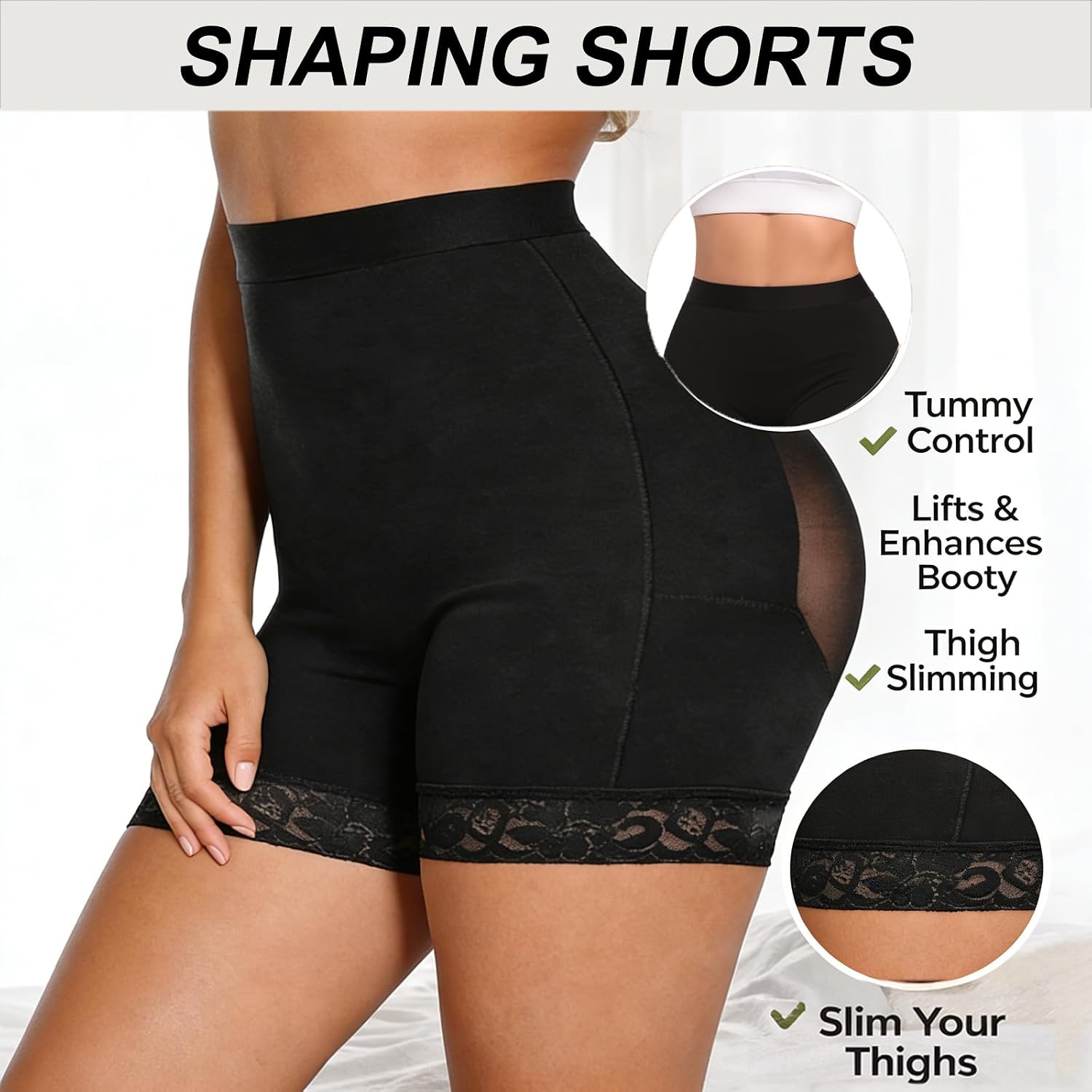 Voxshe Lace Butt Lifting Shapewear Shorts — image 2