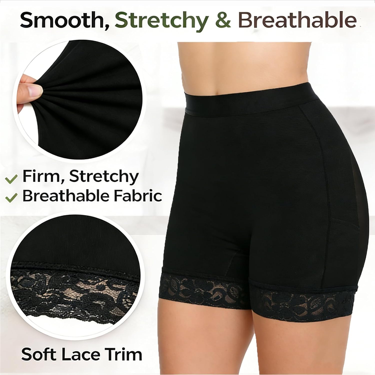 Voxshe Lace Butt Lifting Shapewear Shorts — image 3