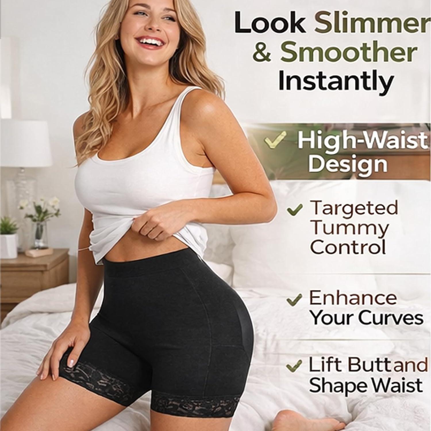 Voxshe Lace Butt Lifting Shapewear Shorts — image 4