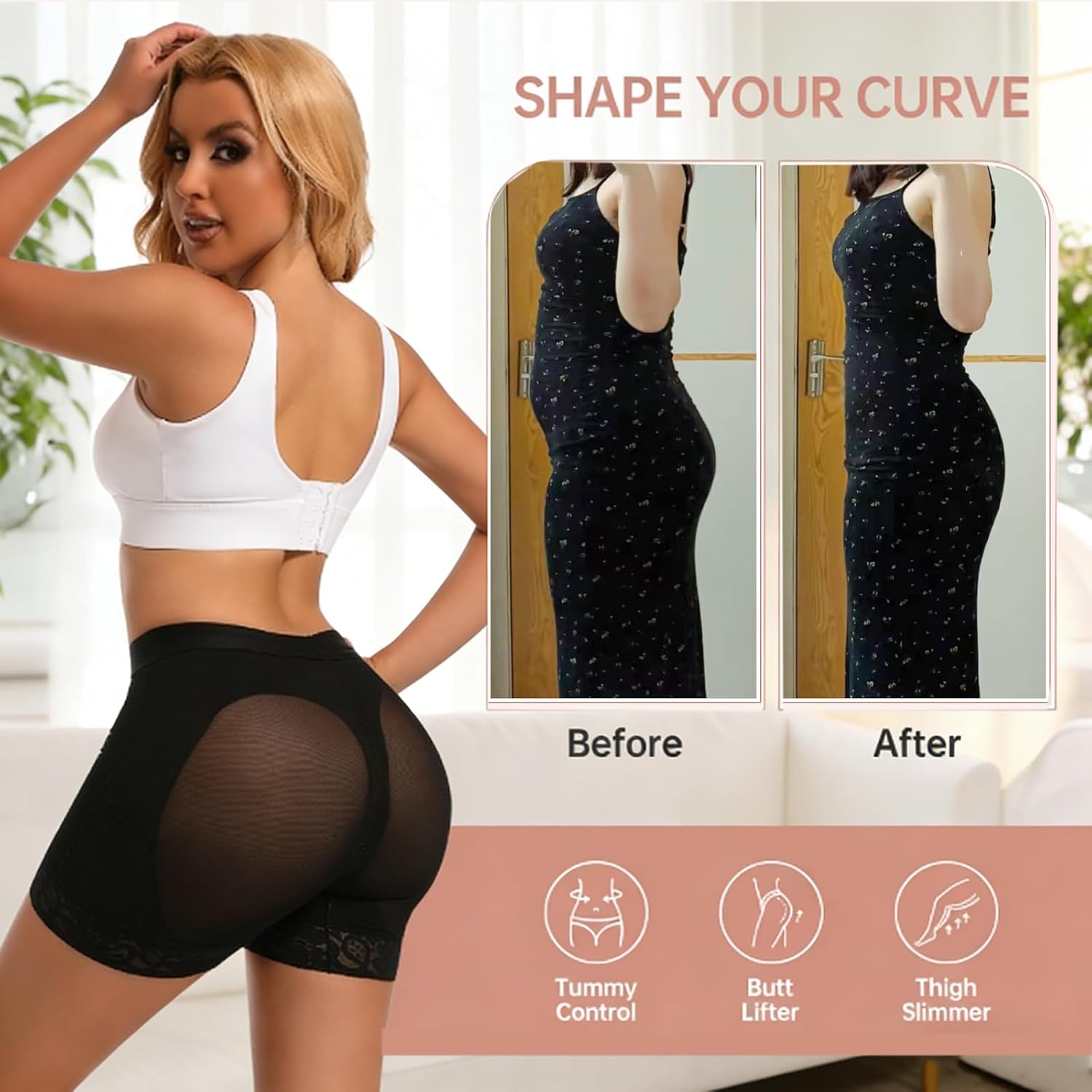 Voxshe Lace Butt Lifting Shapewear Shorts — image 5