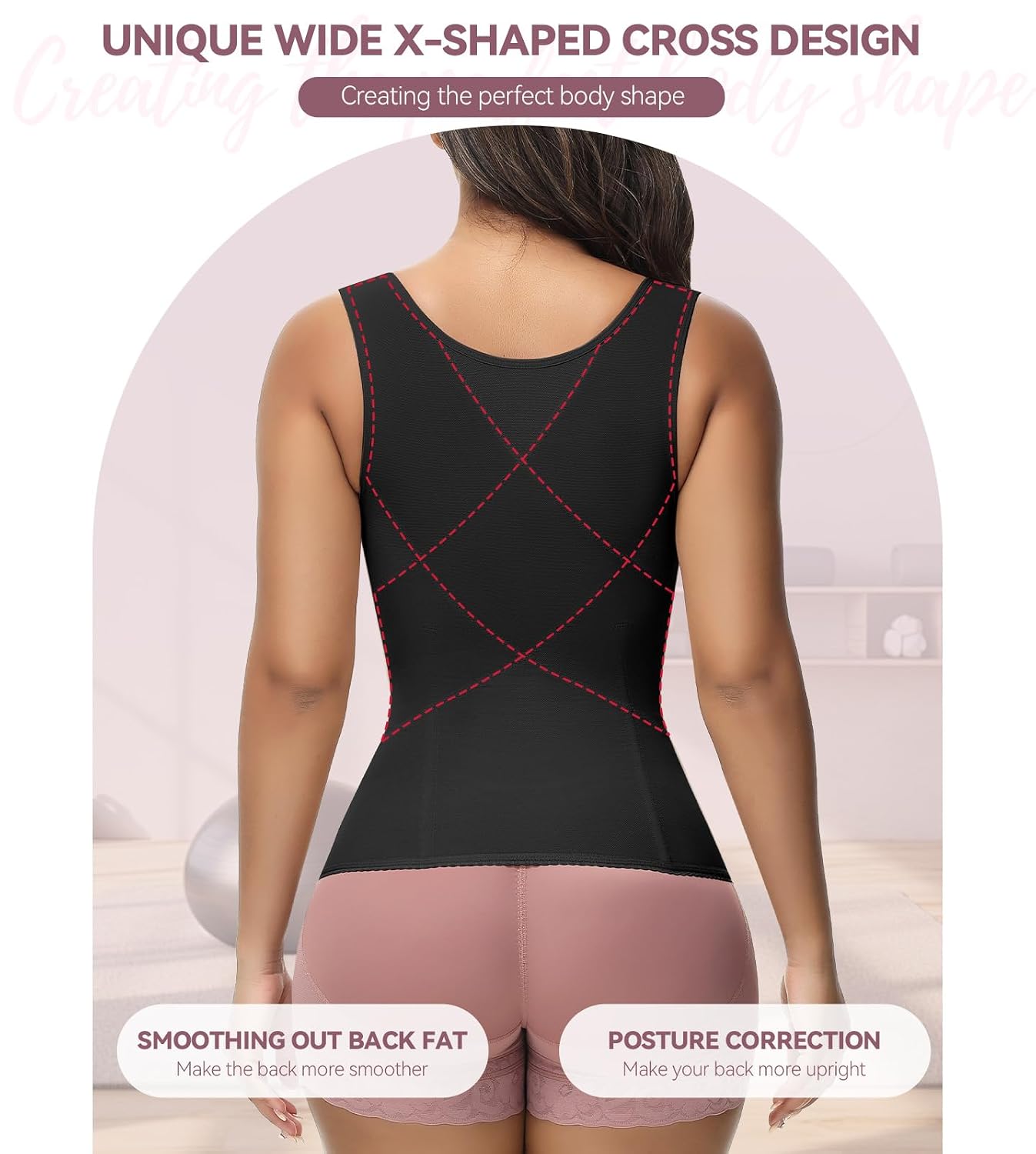 SHAPSHE Waist Trainer Shapewear Tummy Control Vest — image 2