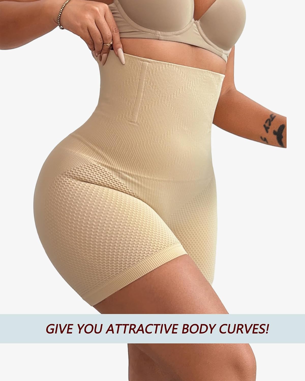 Sliot Tummy Control High Waisted Shapewear Shorts — image 3